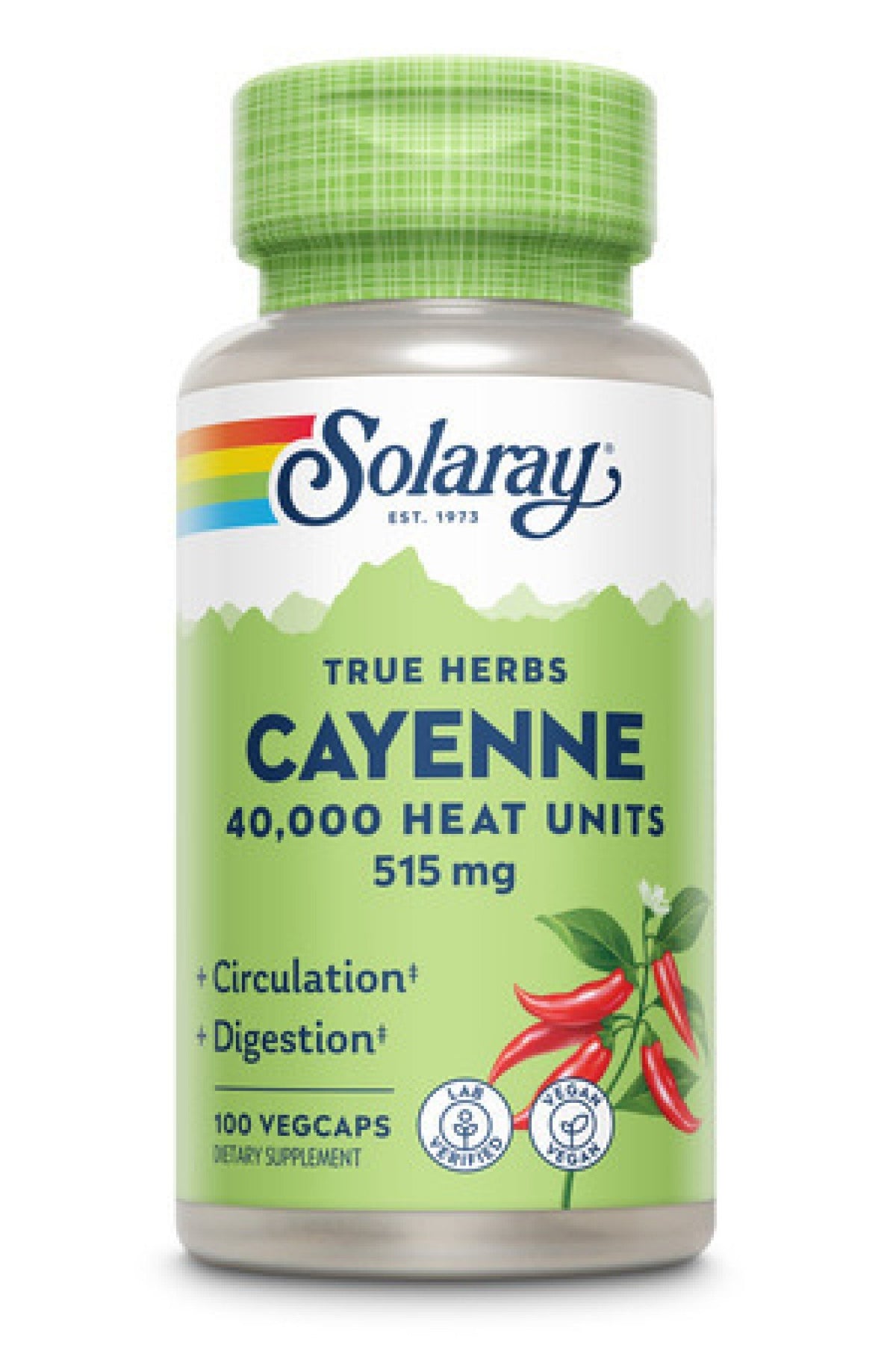 Solaray Cayenne 515mg 100 Capsule