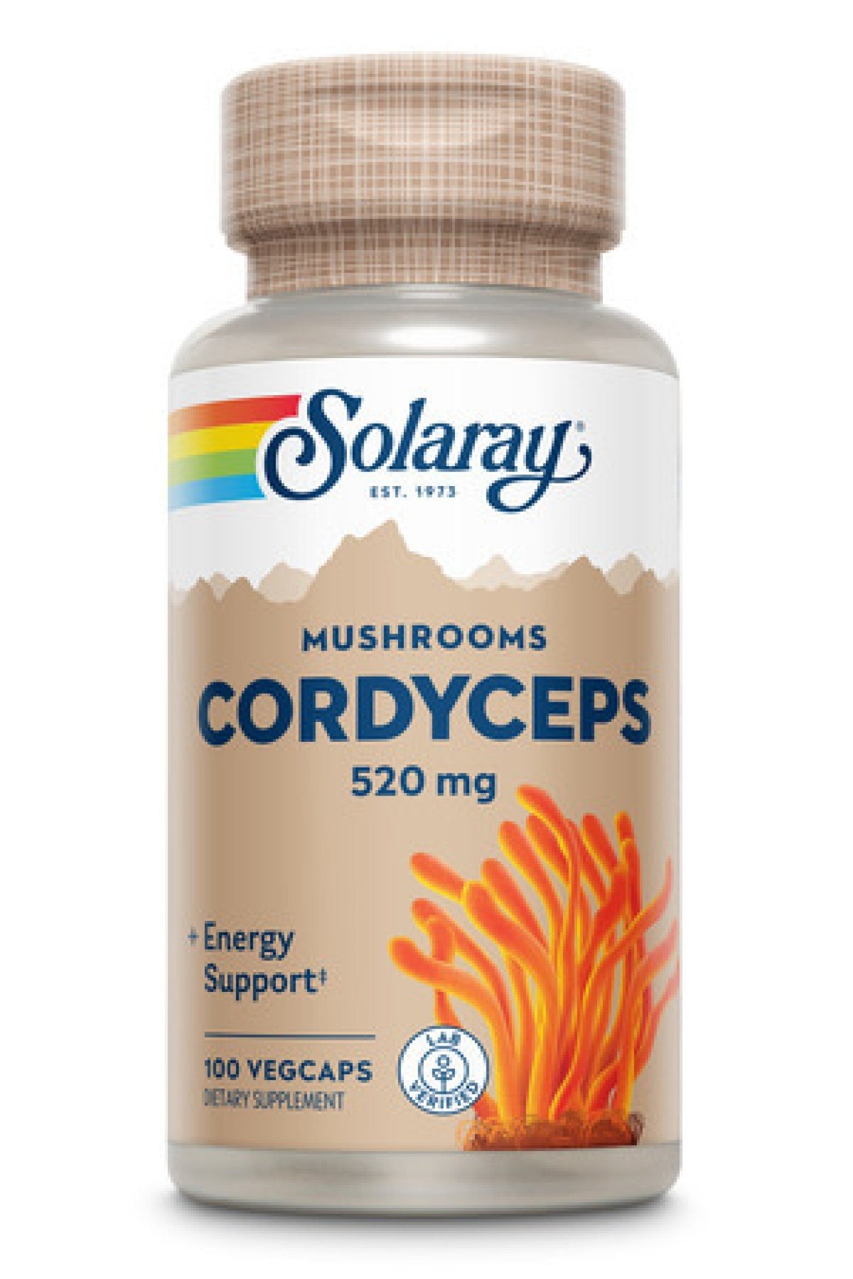 Solaray Cordyceps 520mg 100 Capsule