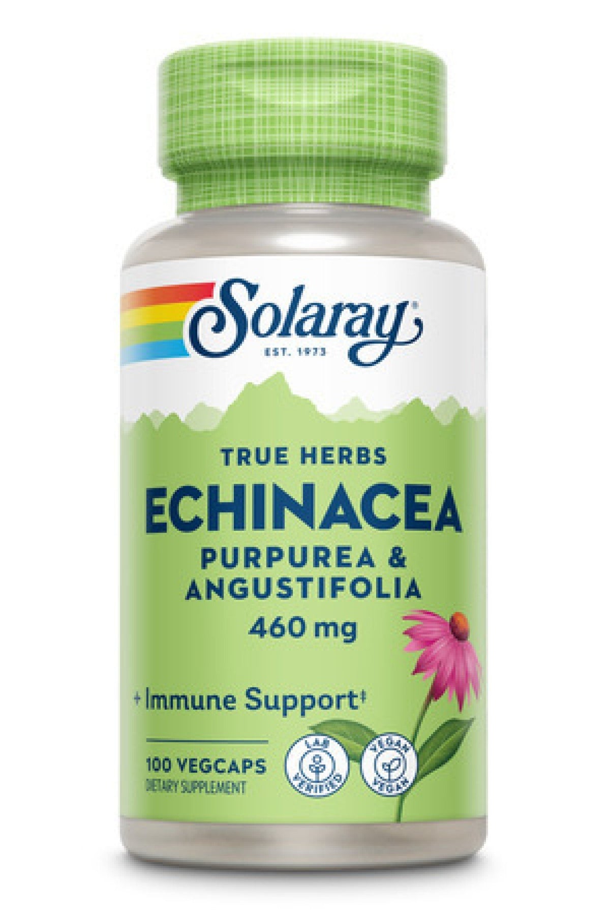 Solaray Echinacea Purpurea &amp; Angustifolia 460mg 100 VegCaps