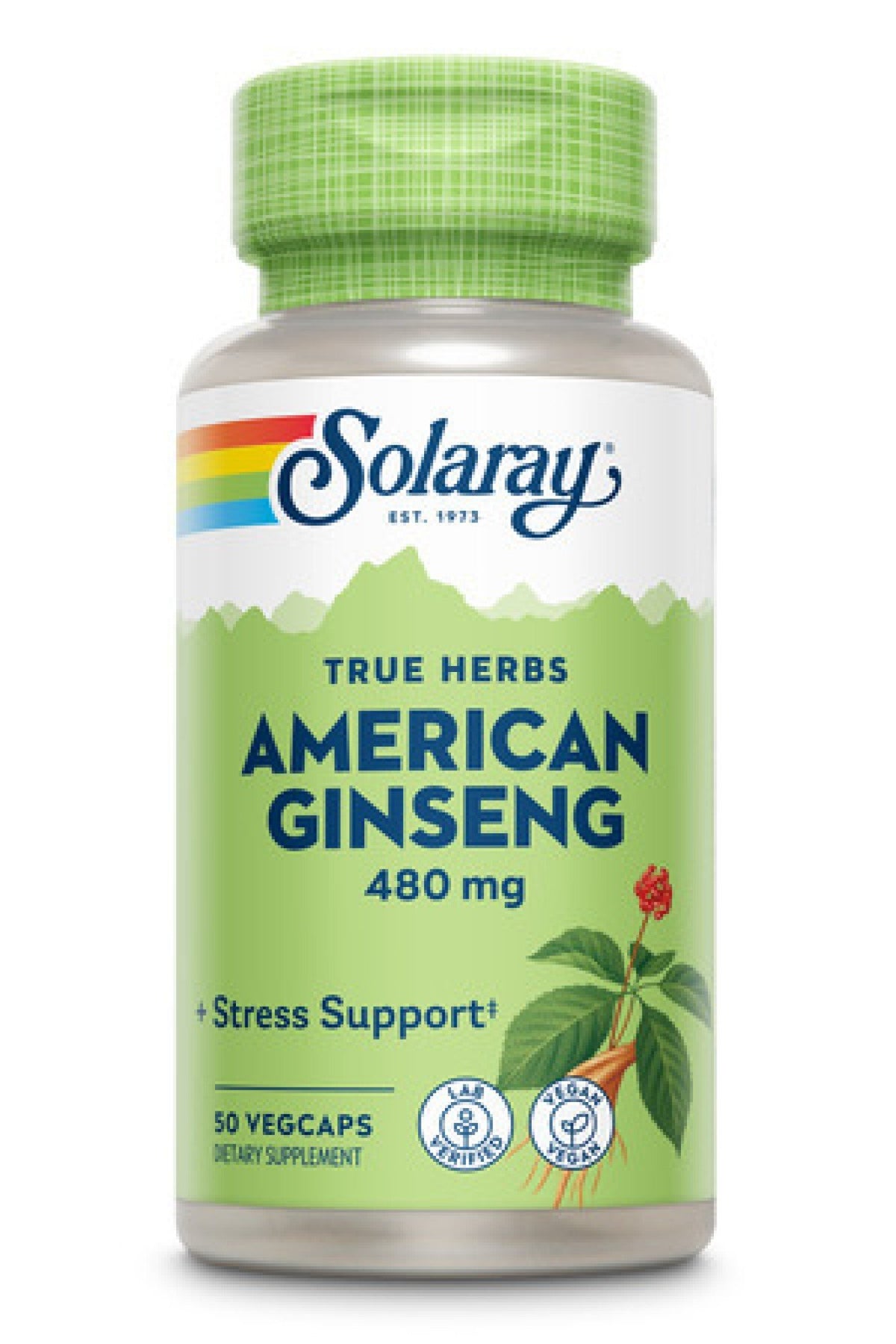 Solaray American Ginseng Root 480mg 50 VegCap