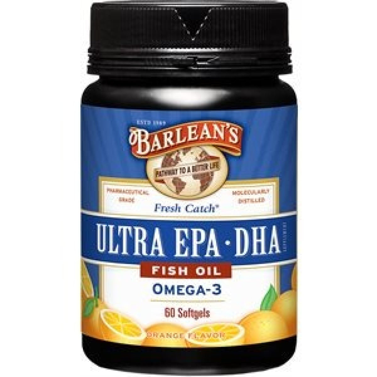 Barlean&#39;s Fresh Catch Ultra EPA-DHA 60 Softgels