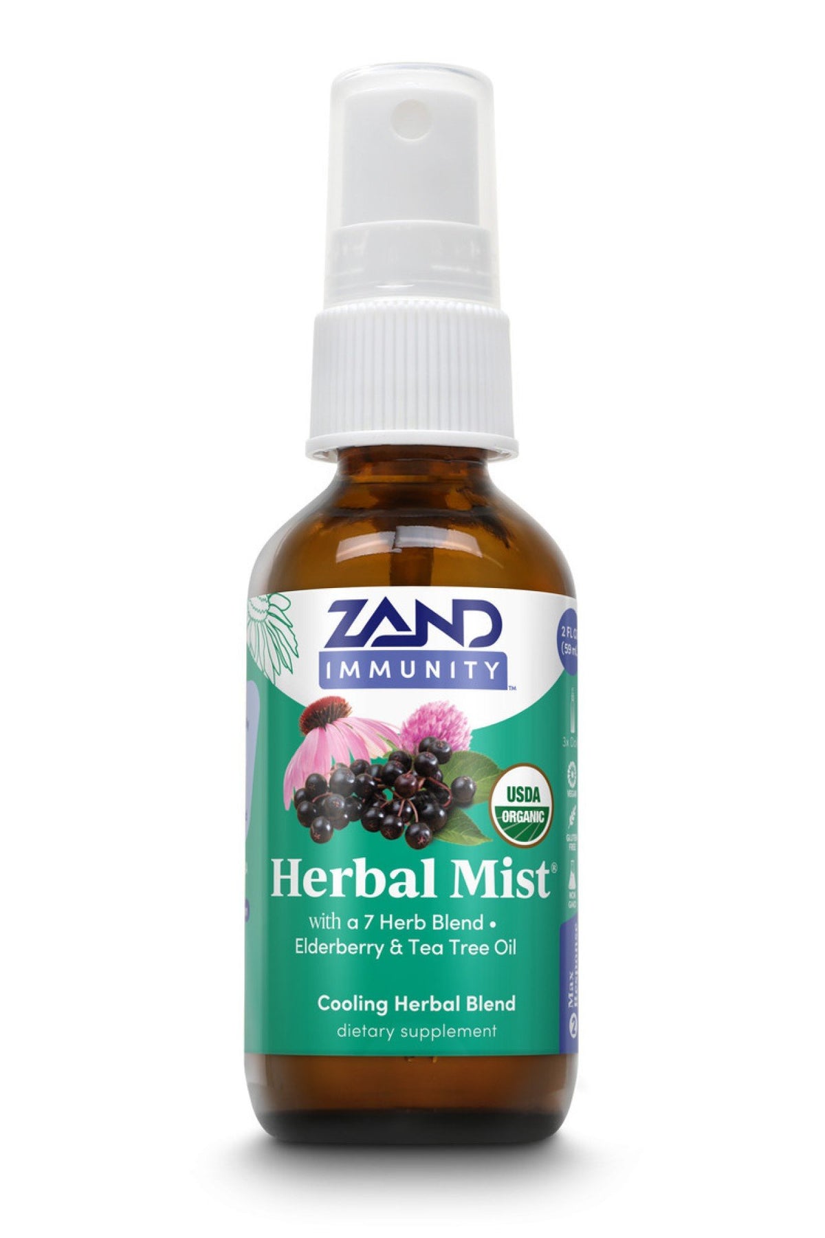 Zand Organic HerbalMist Throat Spray 2 oz Liquid