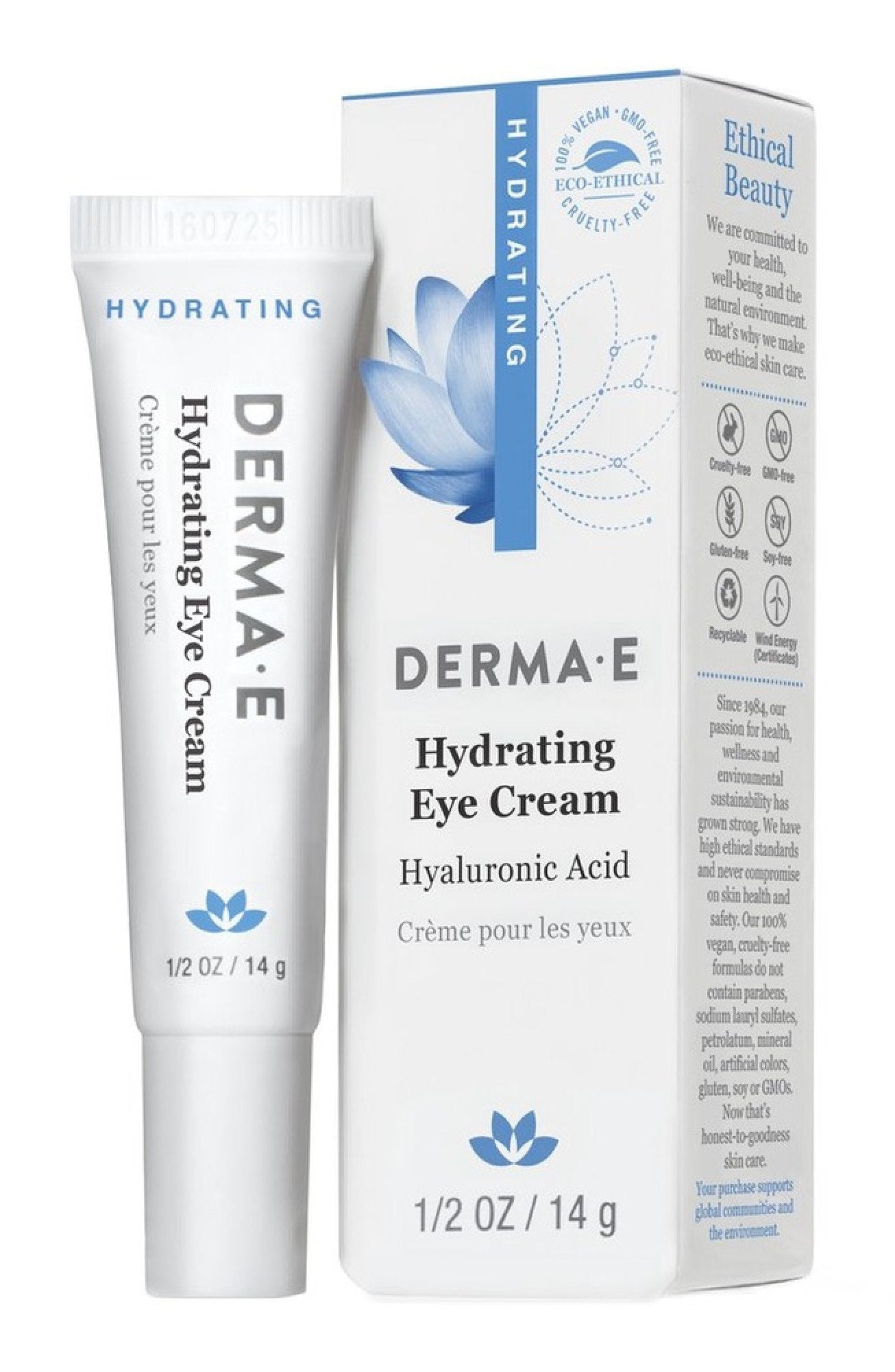 Derma-E Hydrating Eye Cream With Hyaluronic Acid & Green Tea 0.5 oz Cream