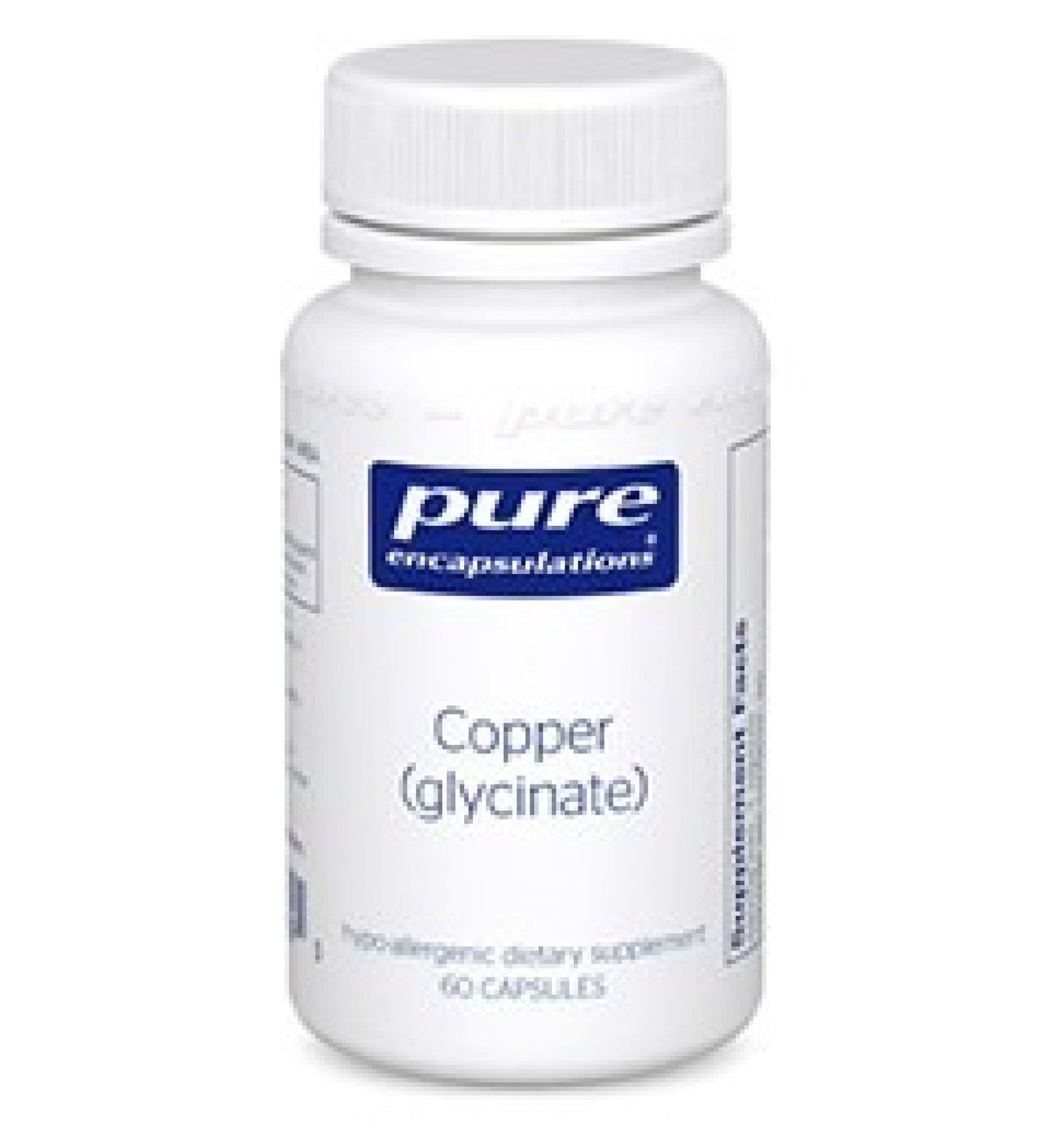 Pure Encapsulations Copper Glycinate 60 Vegcap