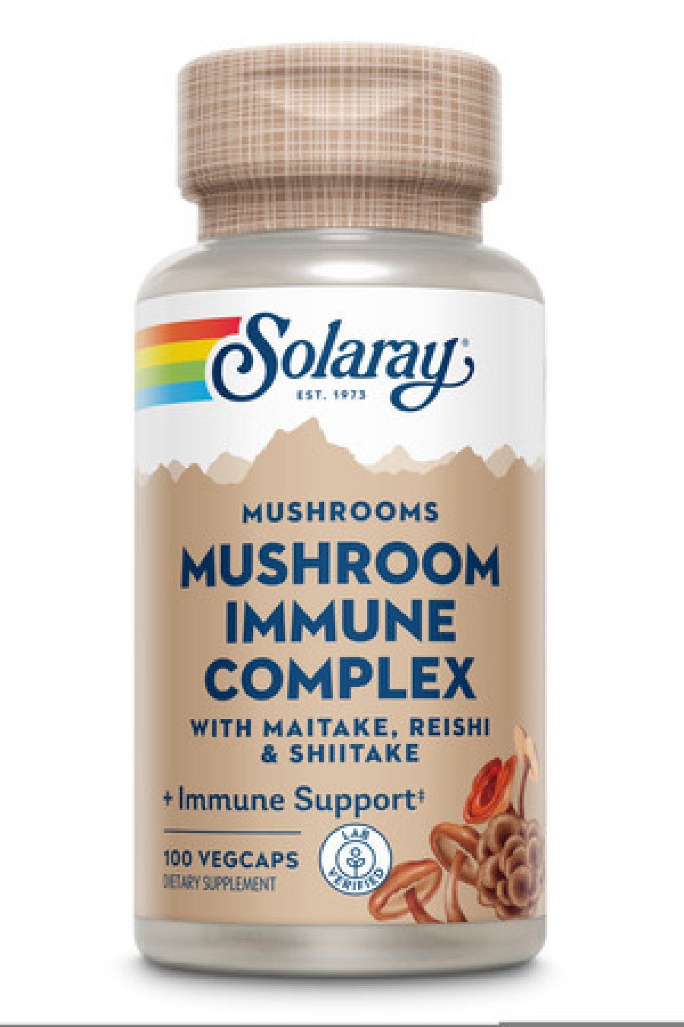 Solaray Organically Grown Mushroom Immune Complex 100 Capsule