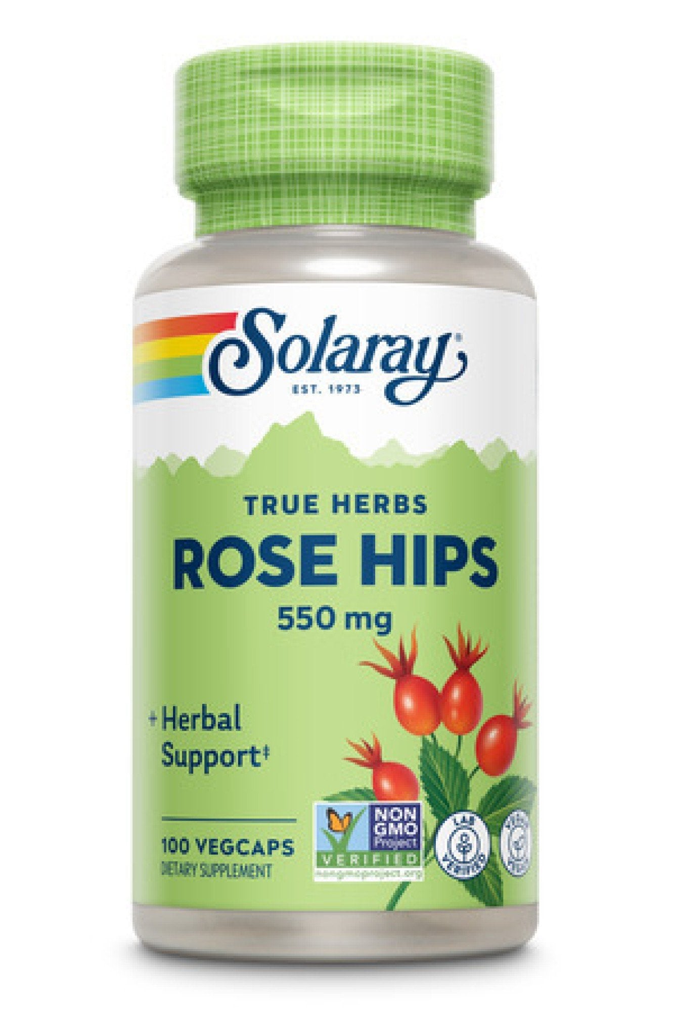 Solaray Rose Hips 550mg 100 VegCap