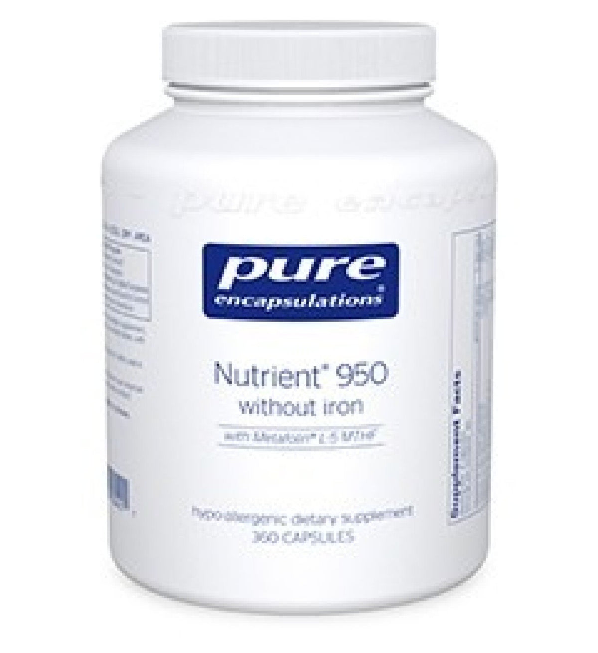 Pure Encapsulations Nutrient 950 without Iron 360 Vegcap