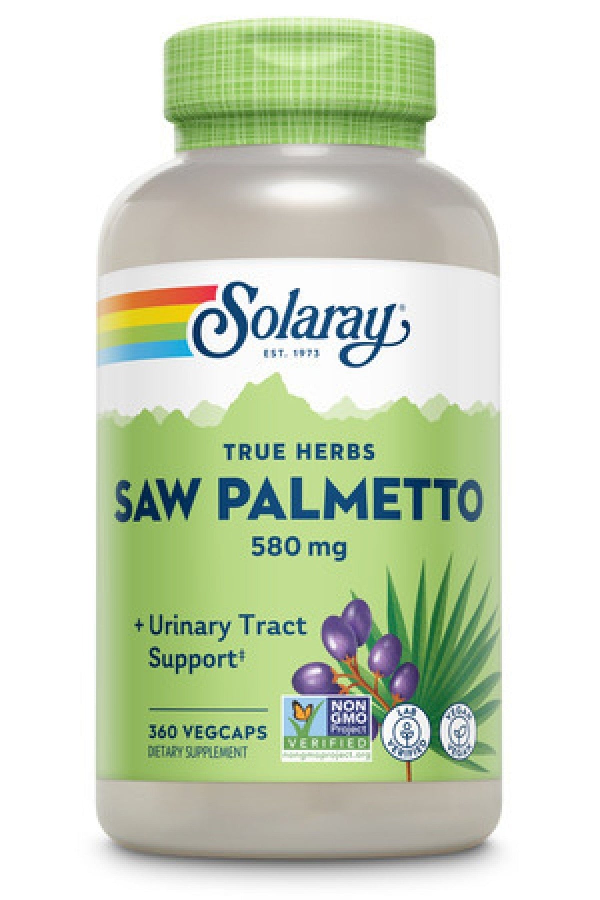 Solaray Saw Palmetto Berries 580mg 360 VegCap