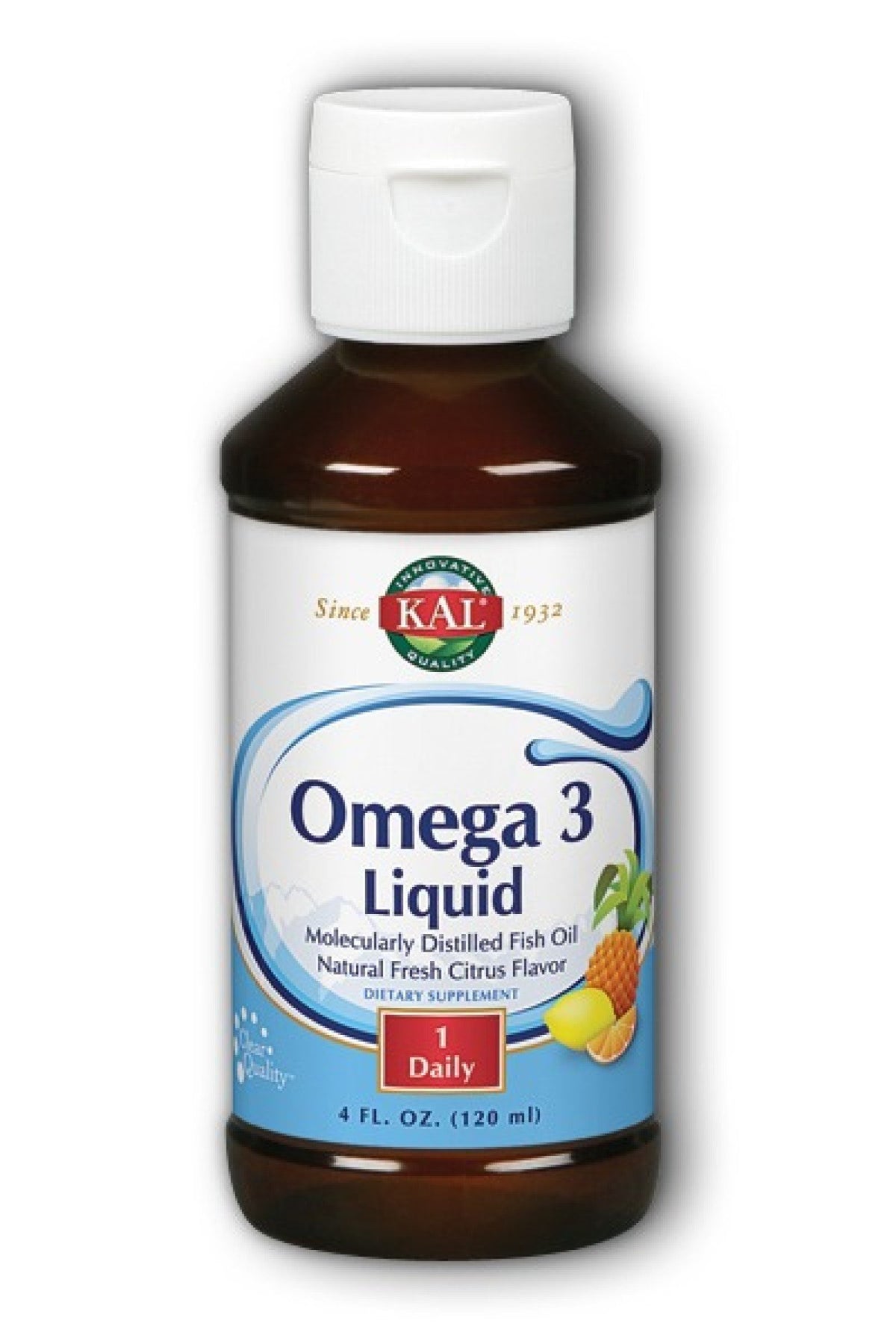 Kal Omega 3 Liquid Fresh Citrus 4 oz Liquid