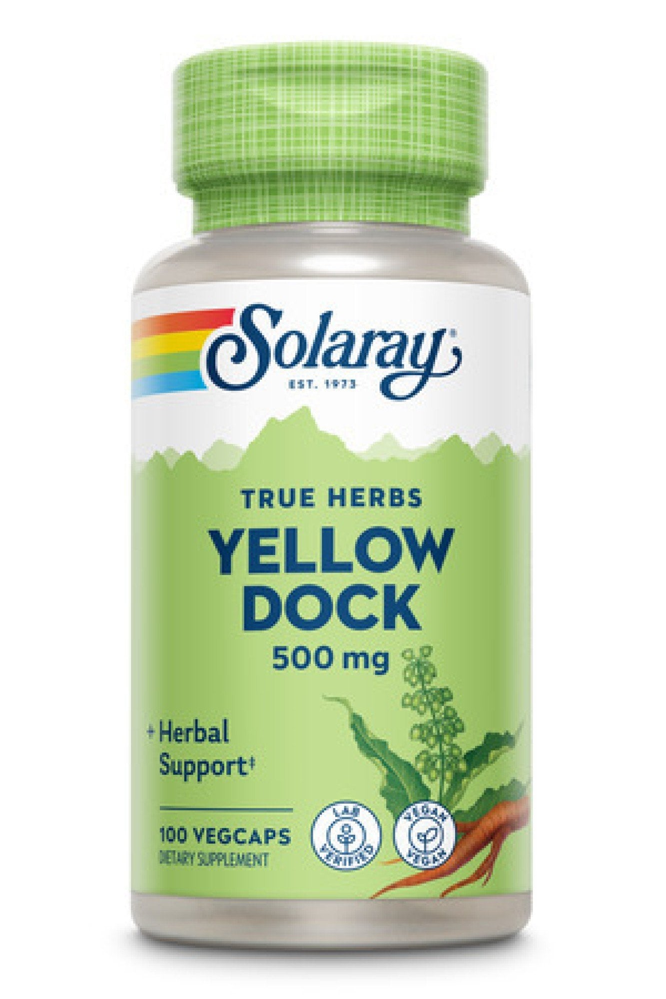 Solaray Yellow Dock 500mg 100 VegCaps