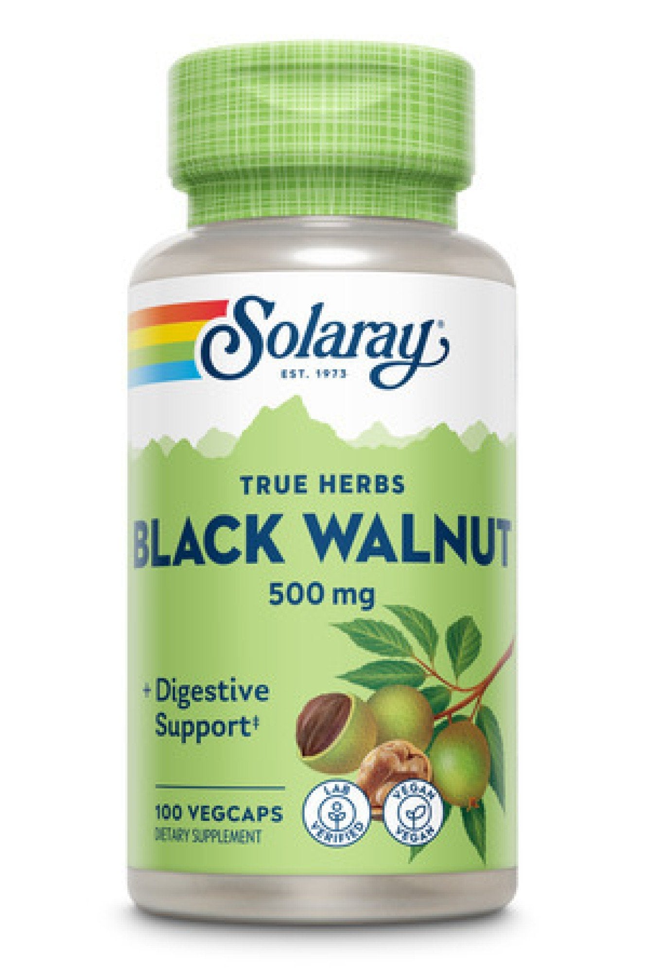 Solaray Black Walnut Hull 500mg 100 VegCaps