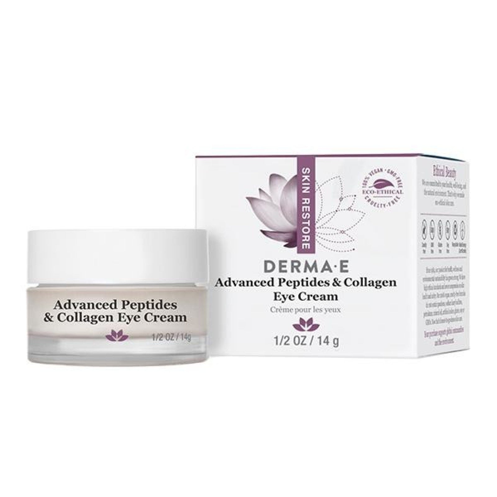 Derma-E Advanced Peptide and Collagen Eye Cream 0.50 oz Cream