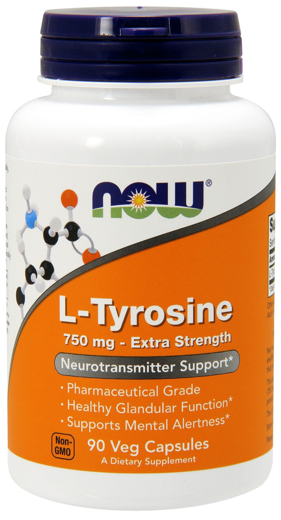 Now Foods L-Tyrosine 750 mg 90 Capsule