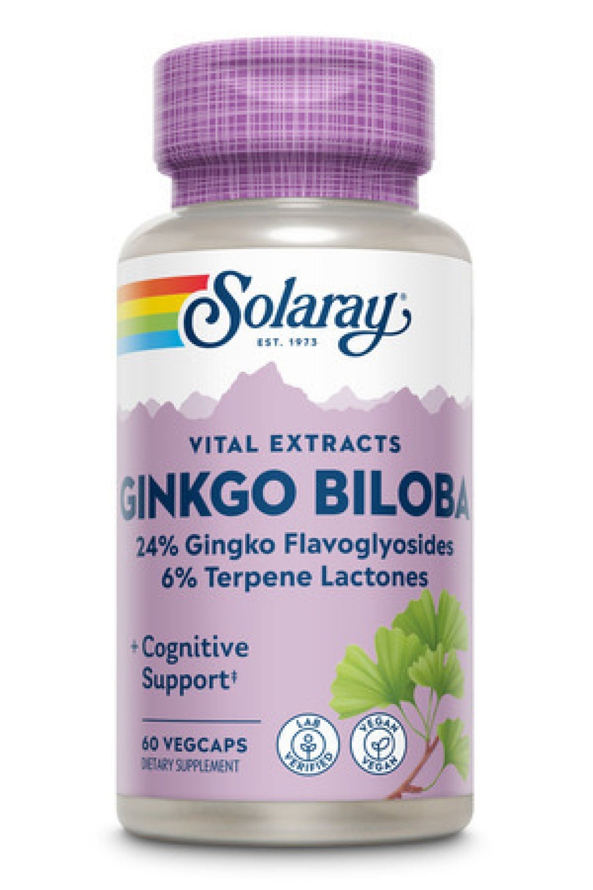 Solaray Ginkgo Biloba Extract 60mg 60 VegCaps