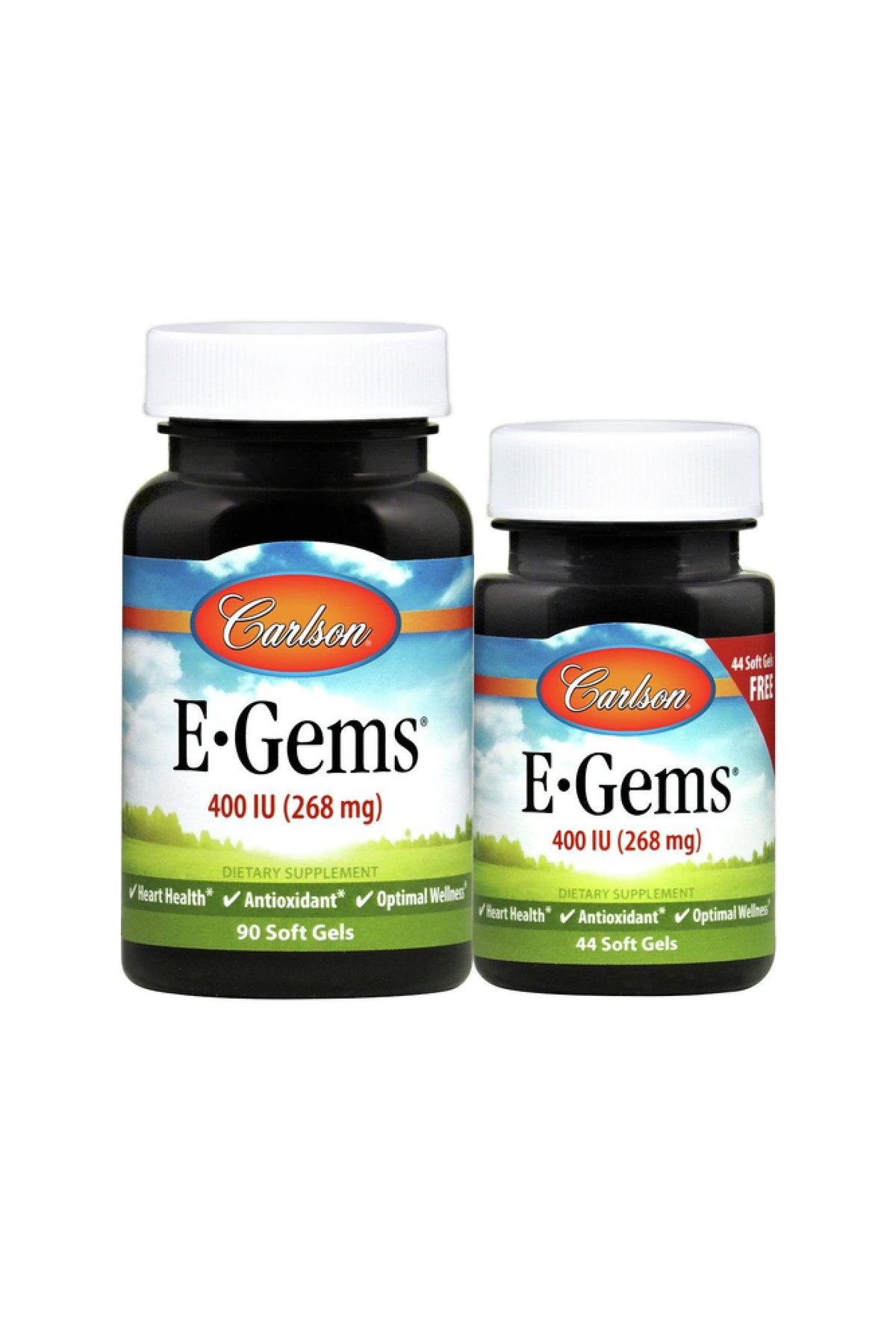 Carlson Laboratories E-Gems 400 IU 90 + 44 Softgel