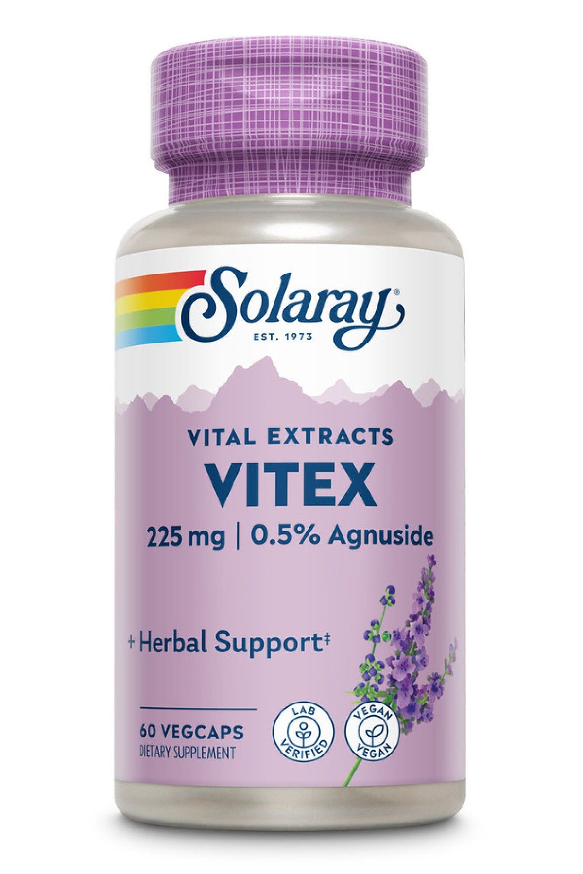 Solaray Vitex Chaste Berry Extract 225mg 60 VegCap