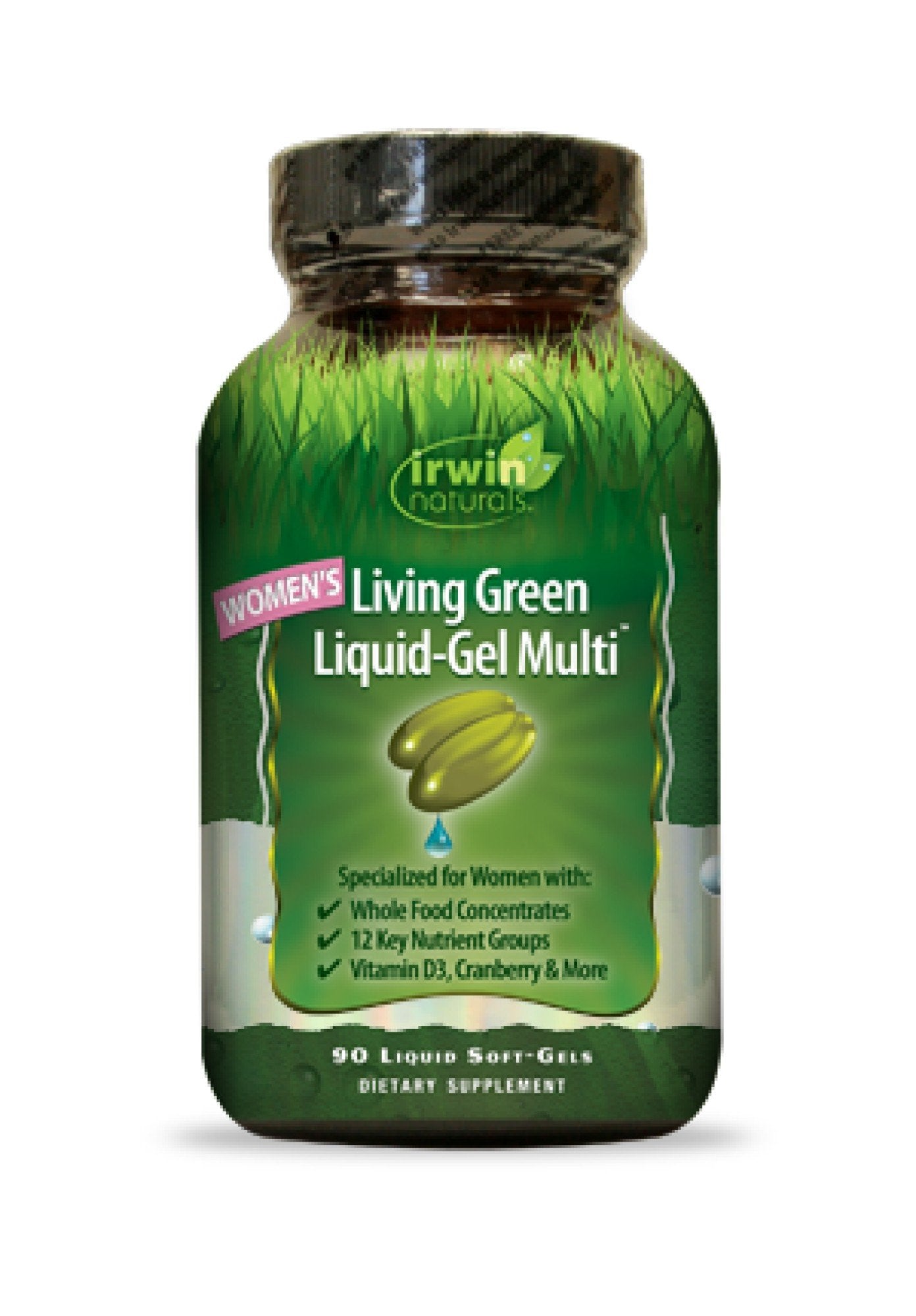 Irwin Naturals Living Green Liquid-Gel Multi for Women's 90 Softgel