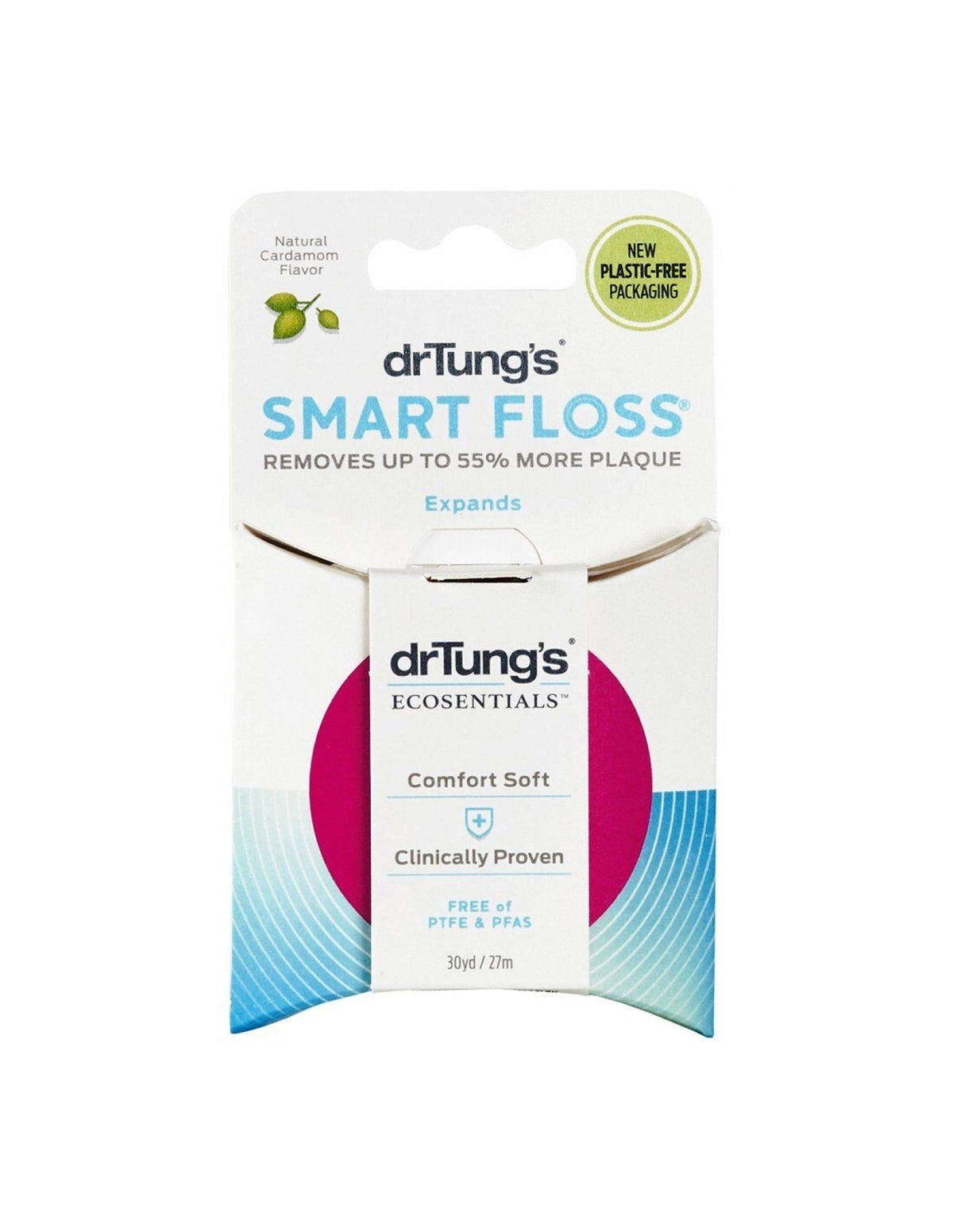 Dr. Tung&#39;s Smart Dental Floss-Natural Cardamom Flavor-30 yard-Container 30 yard Container