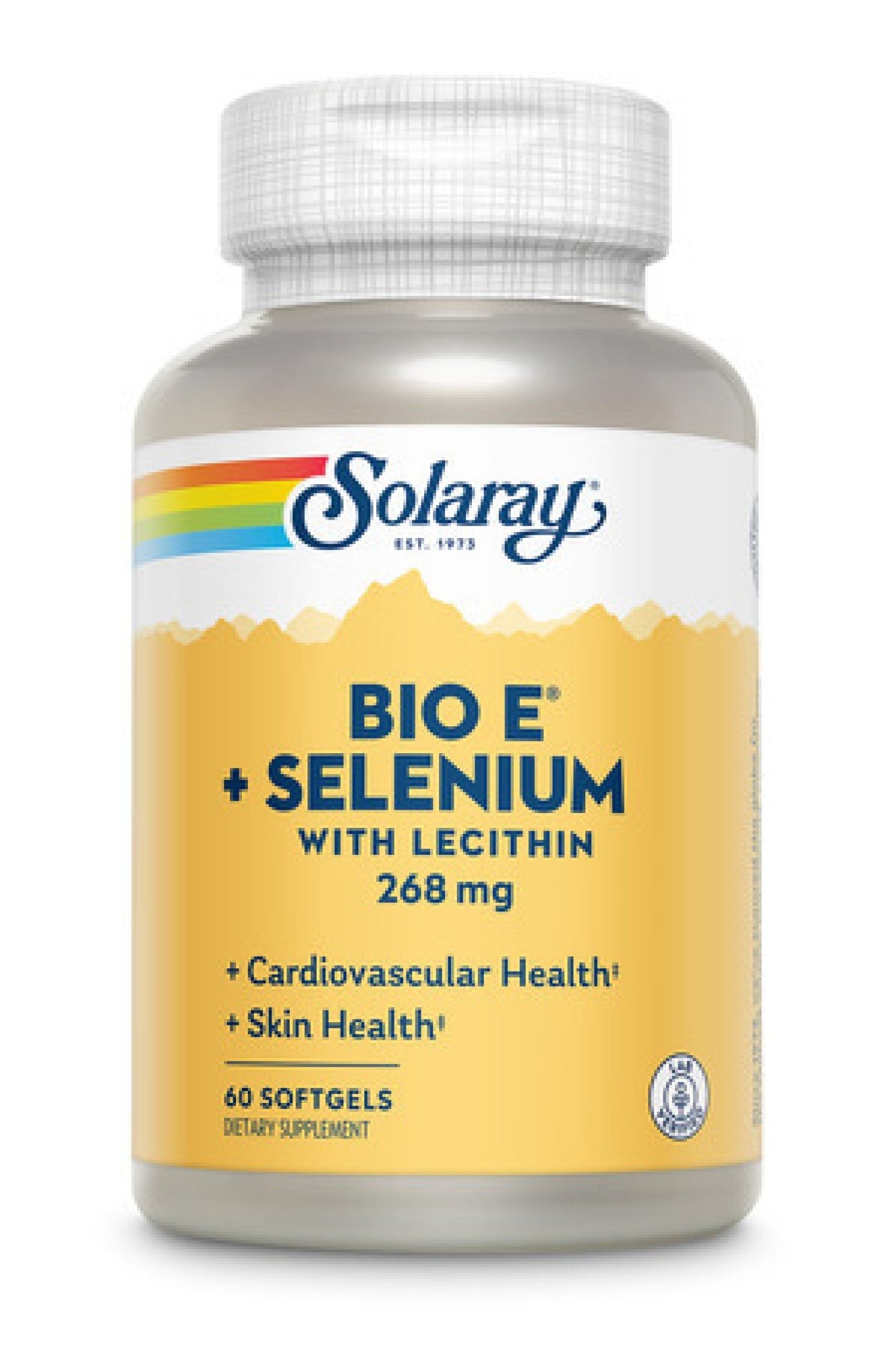 Solaray Bio E with Selenium 60 Softgel