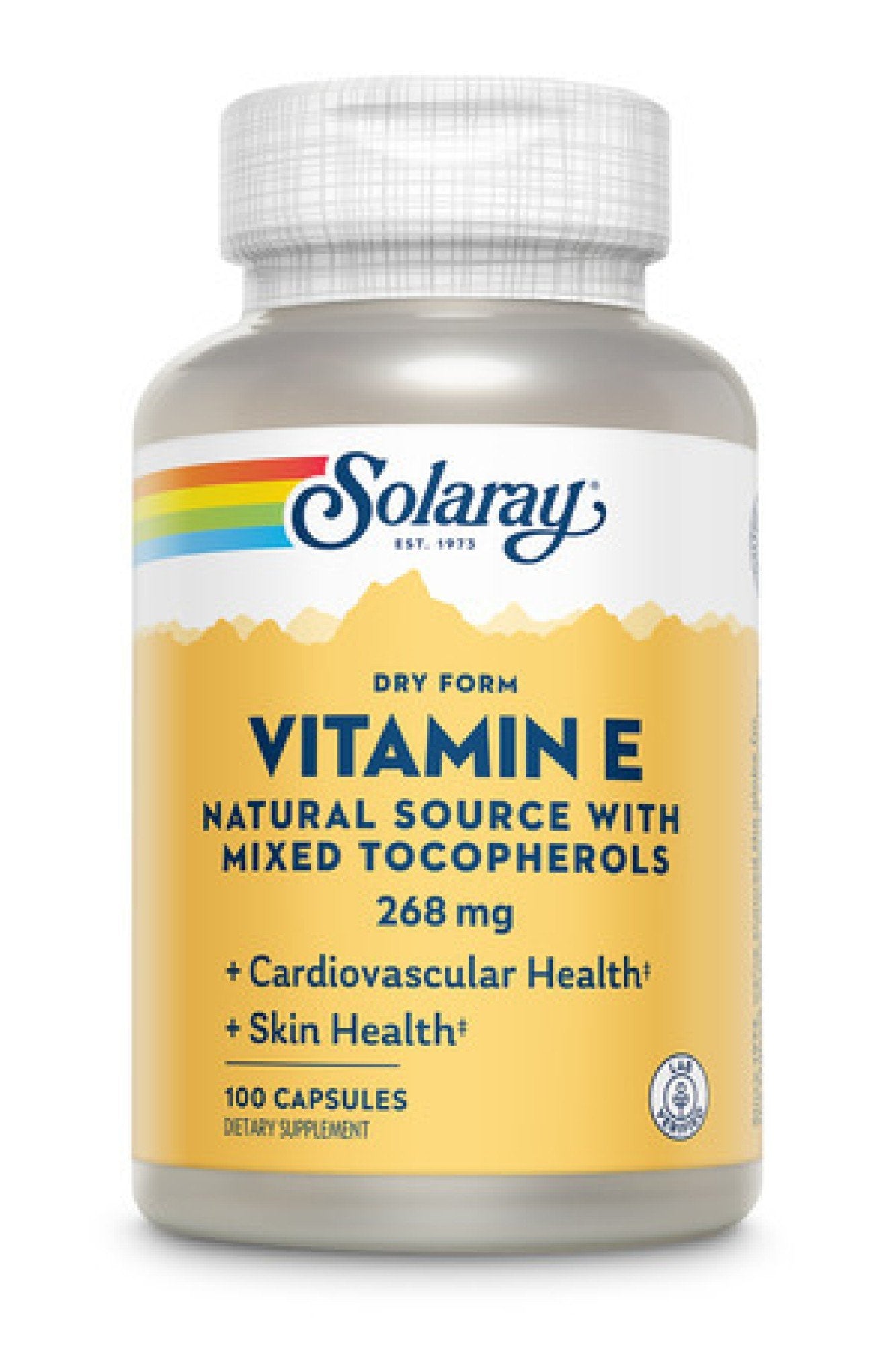 Solaray Dry Vitamin E-400 IU 100 Capsule