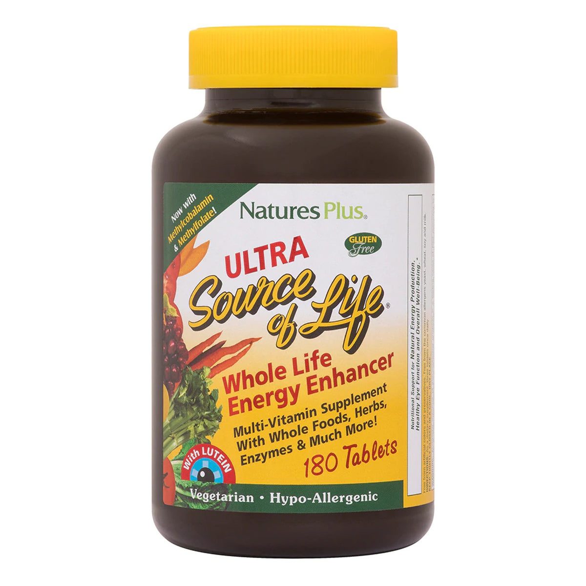 Nature&#39;s Plus Ultra Source of Life Energy Enhancer Multi With Lutein 180 Tablet