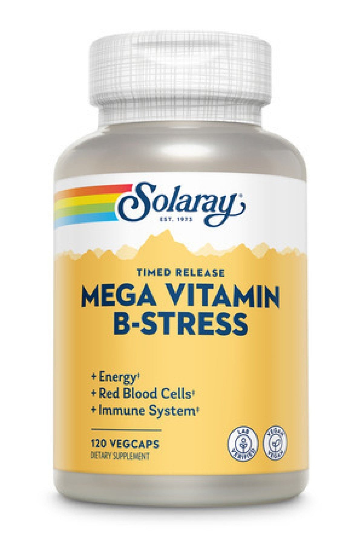 Solaray Two-Stage Mega B-Stress 120 Capsule