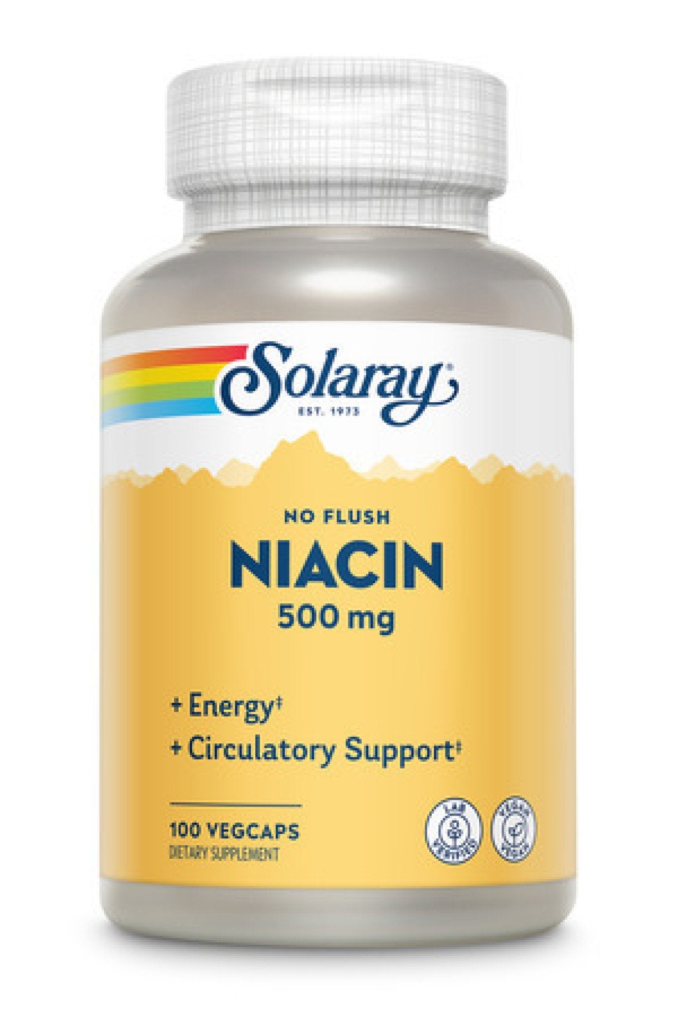 Solaray No Flush Niacin 500mg 100 VegCaps