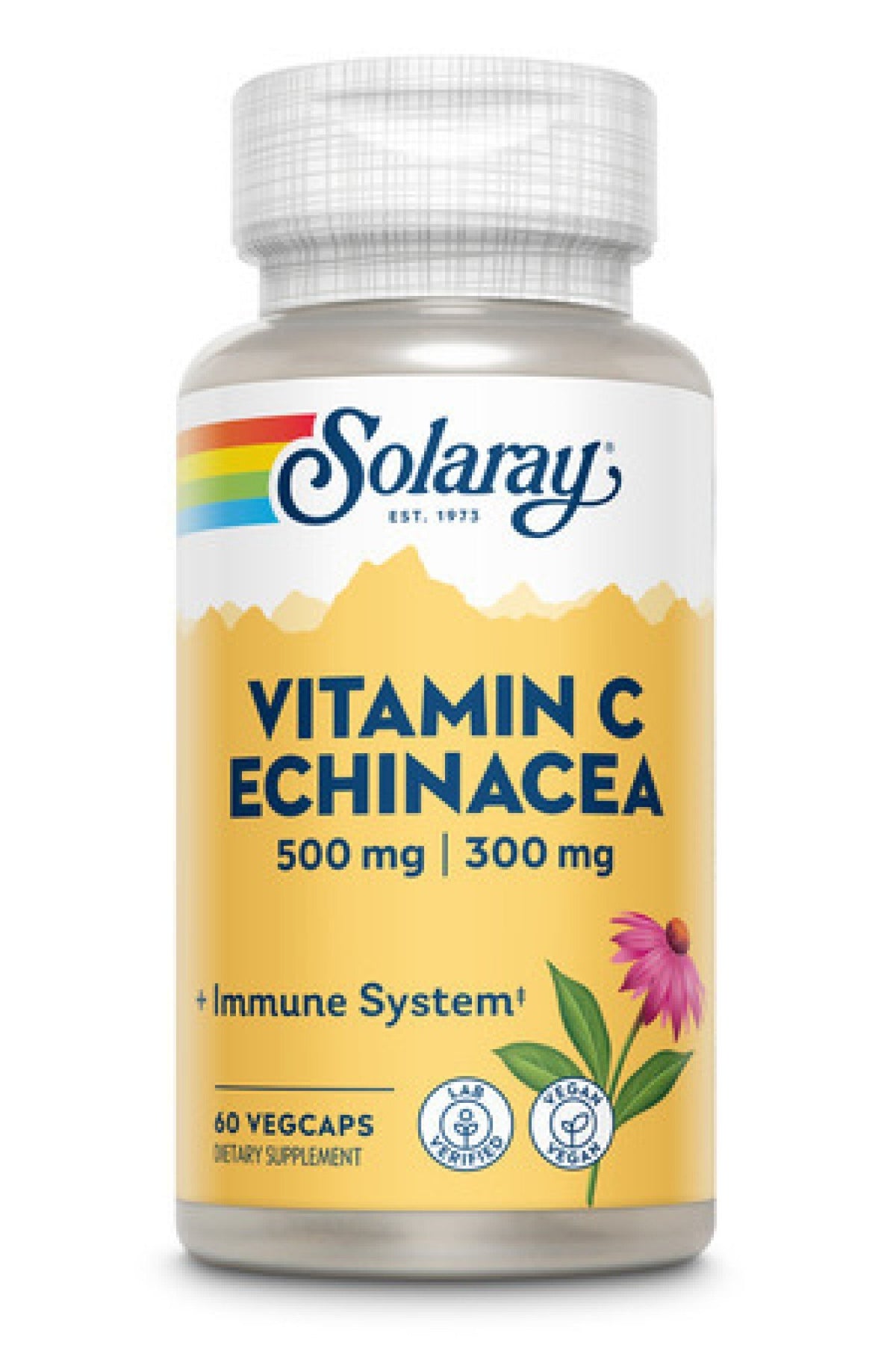 Solaray Vitamin C With Echinacea 60 Capsule