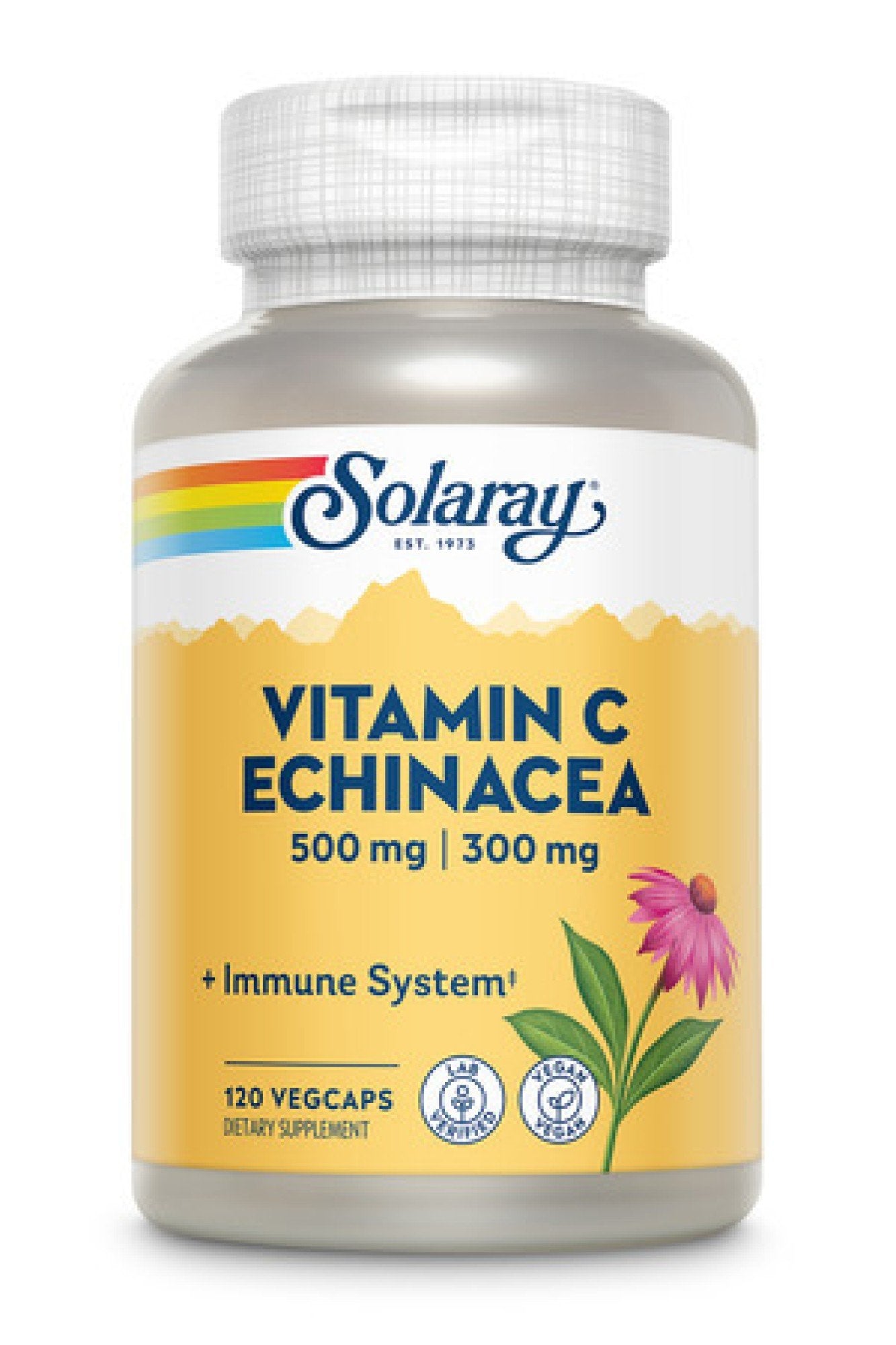 Solaray Vitamin C With Echinacea 120 Capsule