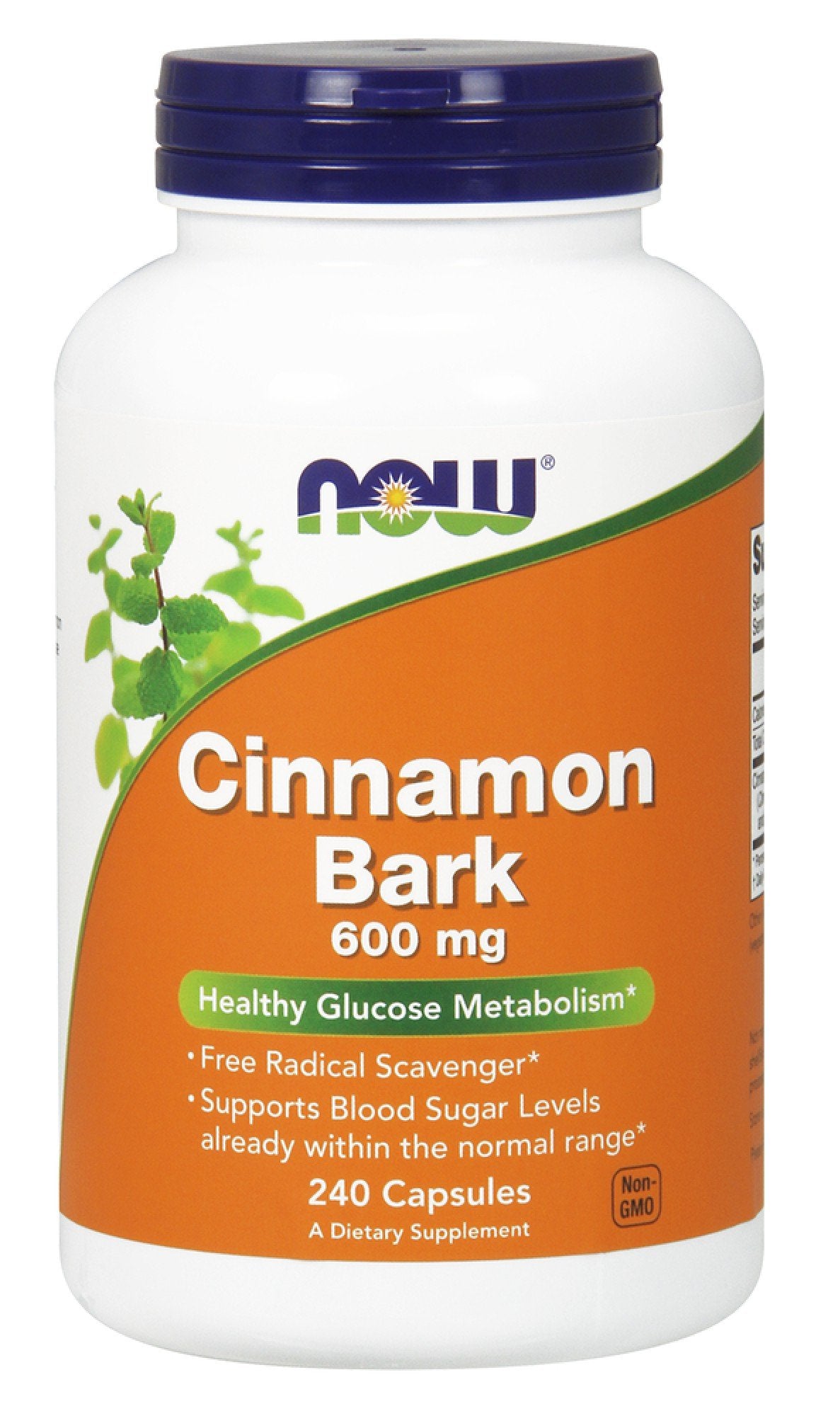 Now Foods Cinnamon Bark 600 mg 240 Capsule