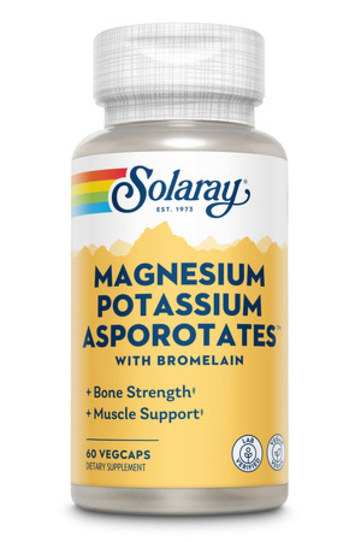 Solaray Magnesium and Potassium Asporotate 60 VegCaps