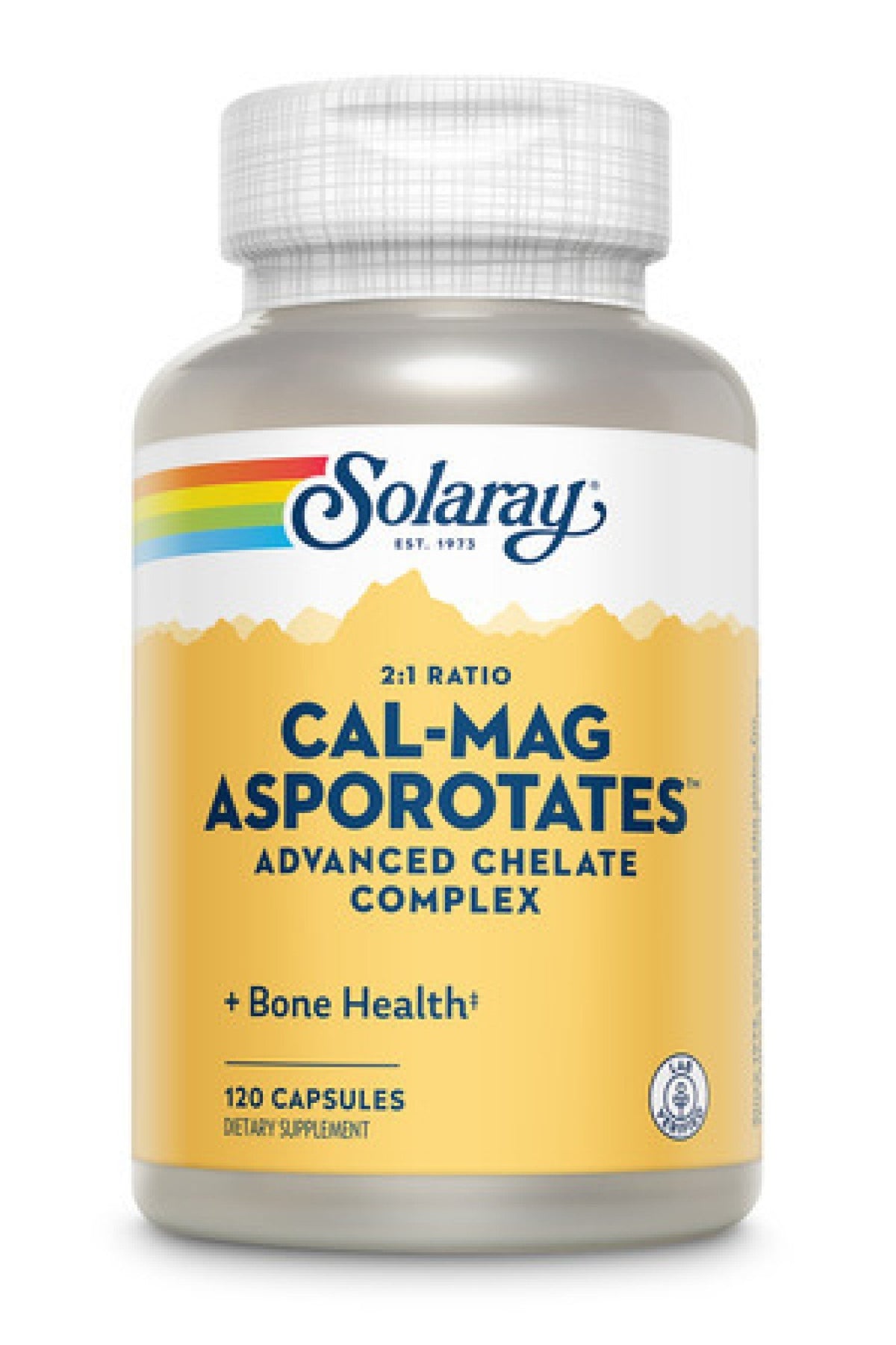 Solaray Calcium and Magnesium Asporotate 120 Capsule