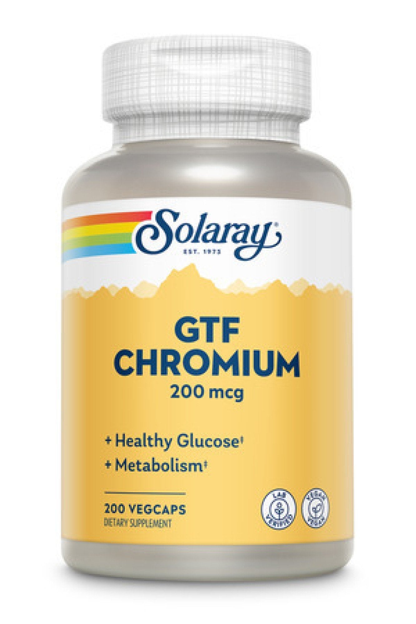 Solaray GTF Chromium 200mcg 200 VegCap