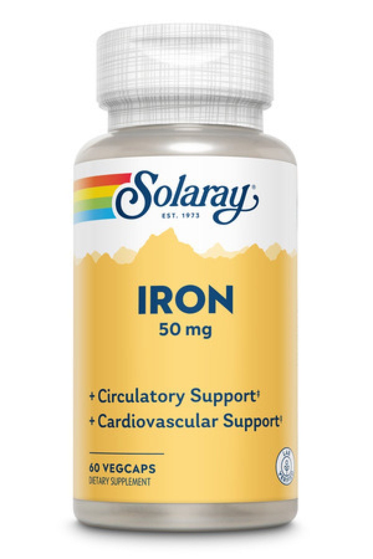 Solaray Iron 50mg 60 VegCaps