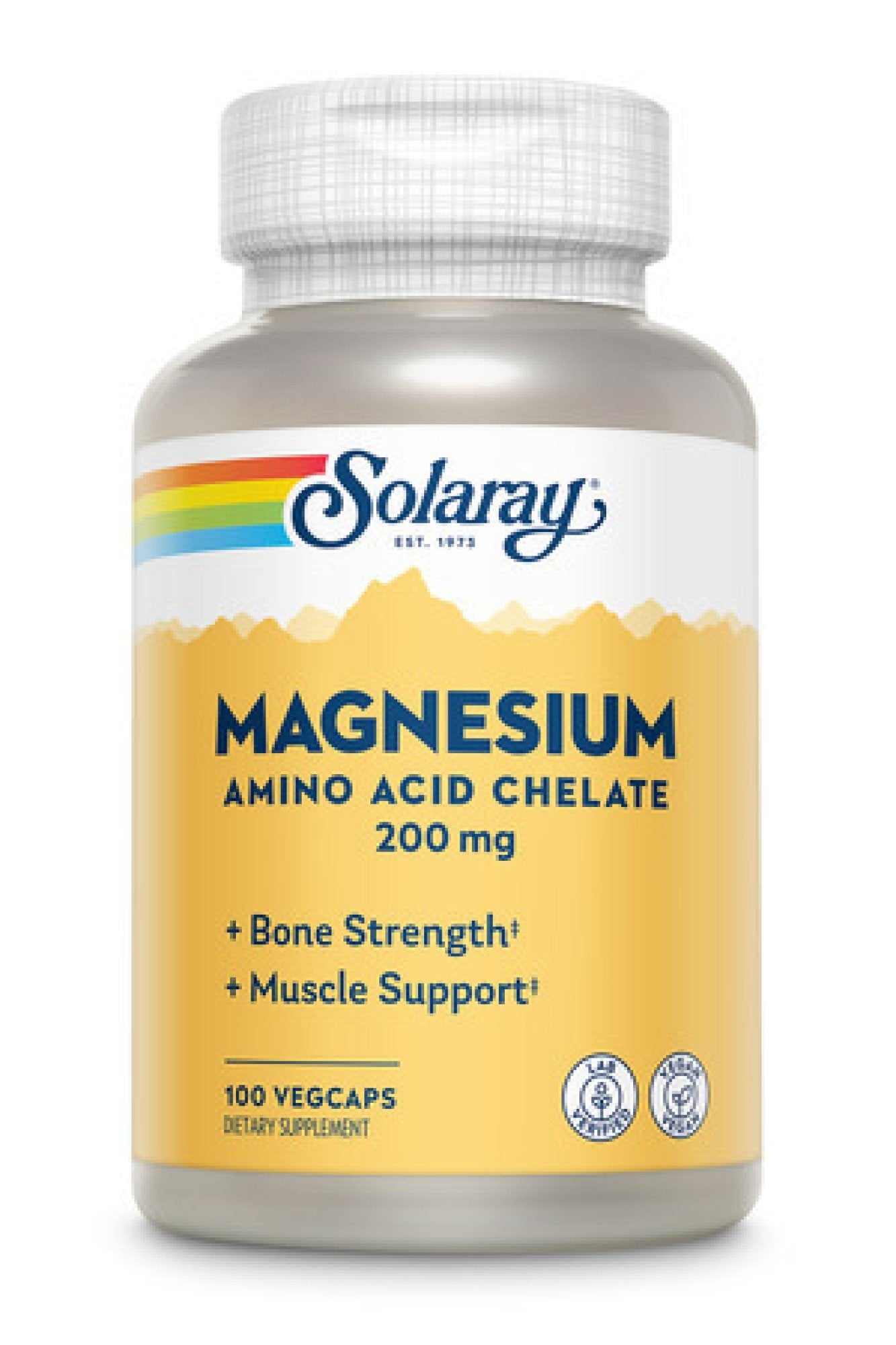 Solaray Magnesium 200mg 100 Capsule