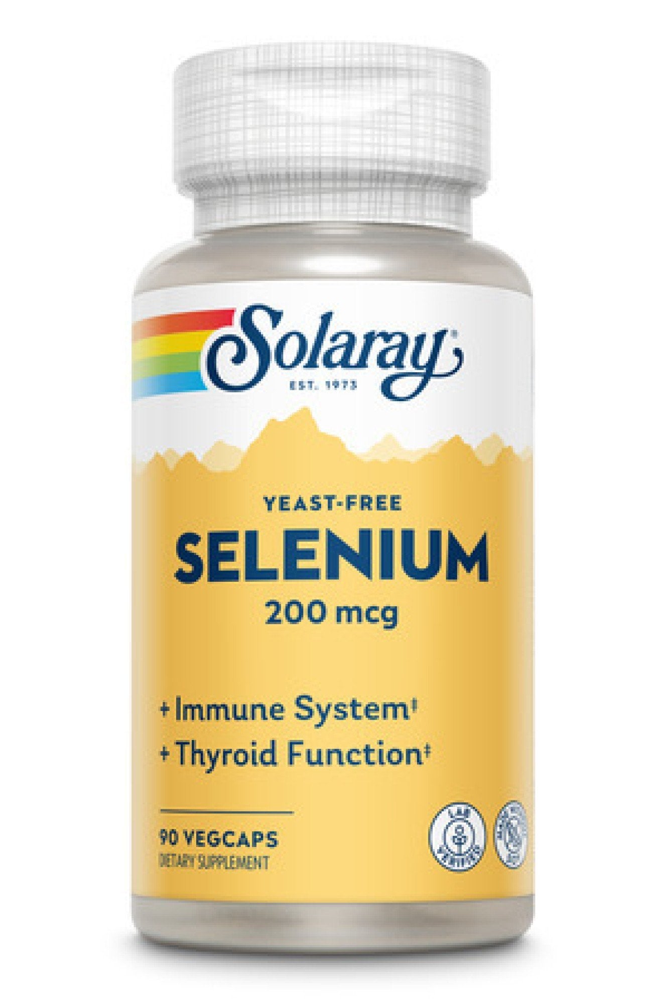 Solaray Selenium Yeast-Free 200mcg 90 VegCaps