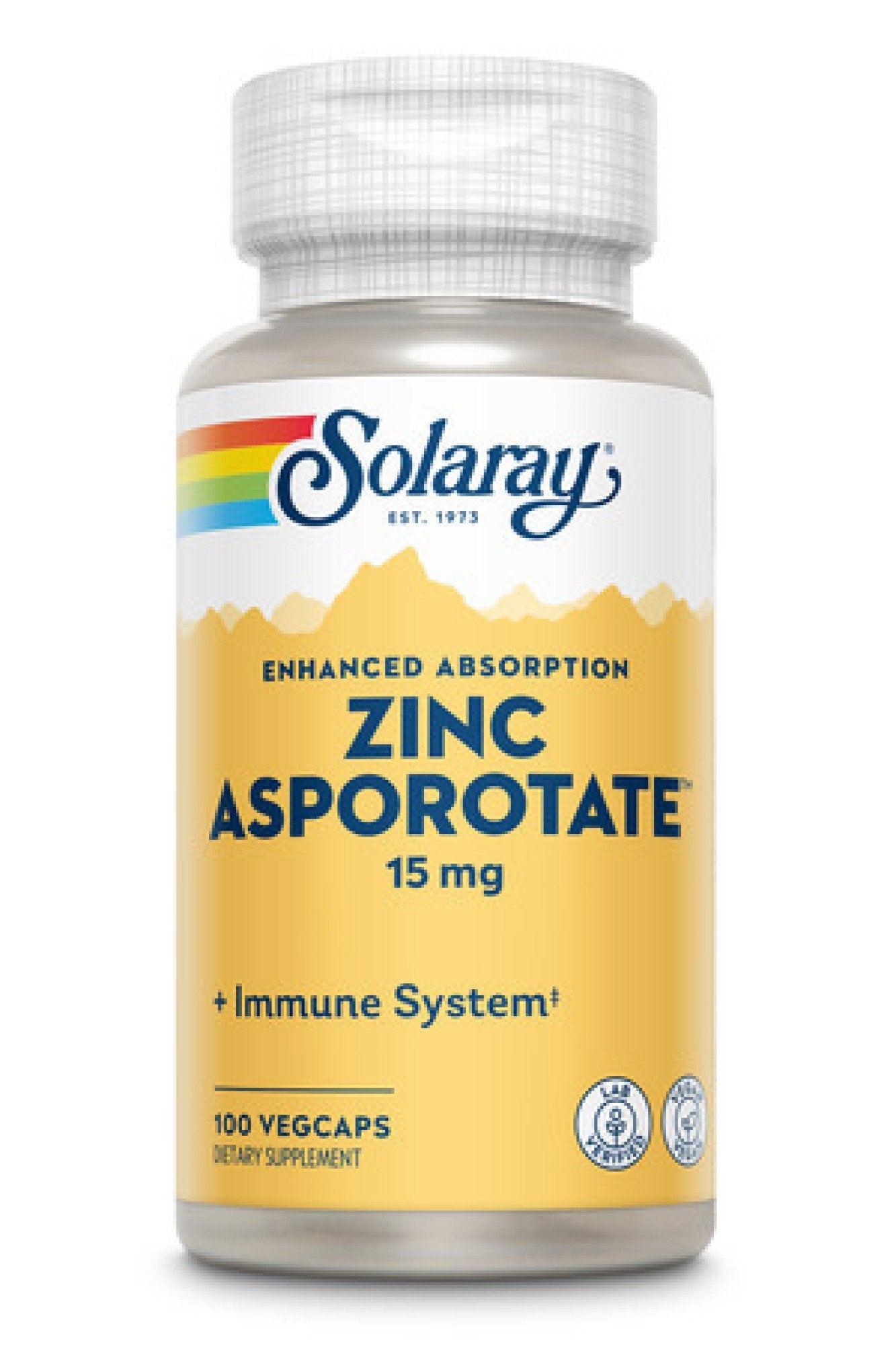 Solaray Zinc 15mg Asporotate 100 Capsule