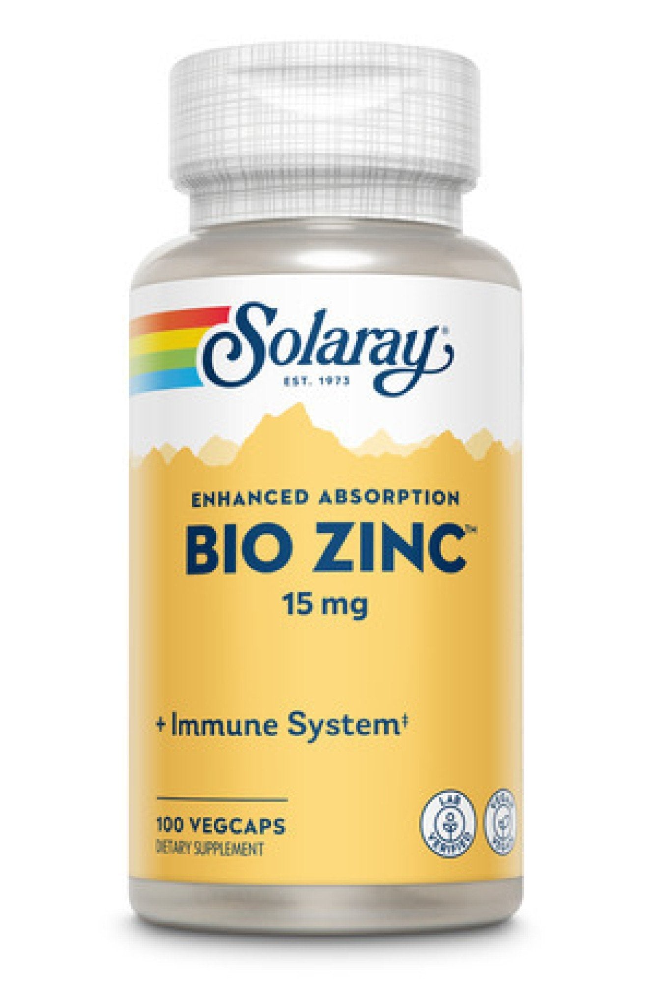 Solaray Bio Zinc 15mg 100 VegCaps