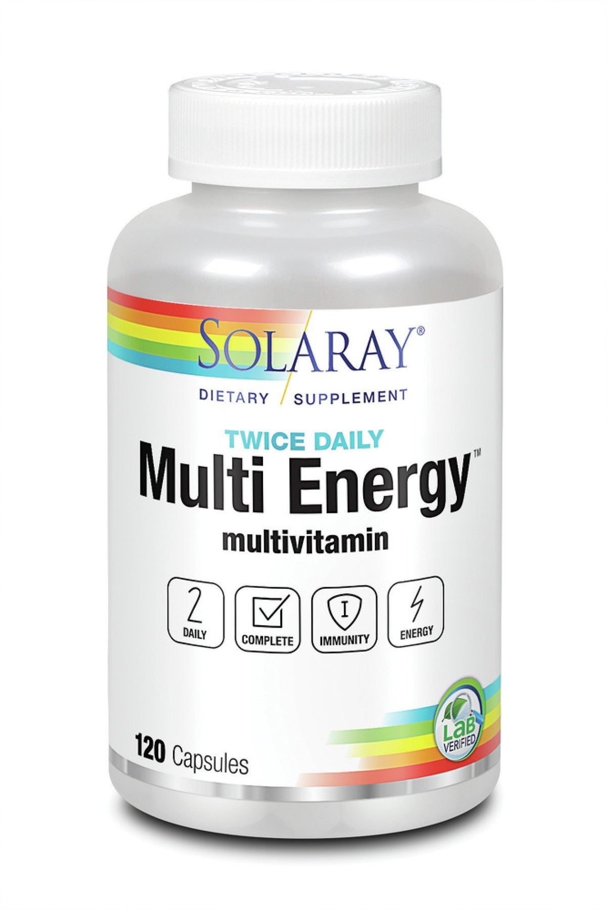 Solaray Twice Daily Multi-Energy Multi-Vita-Min 120 Capsule