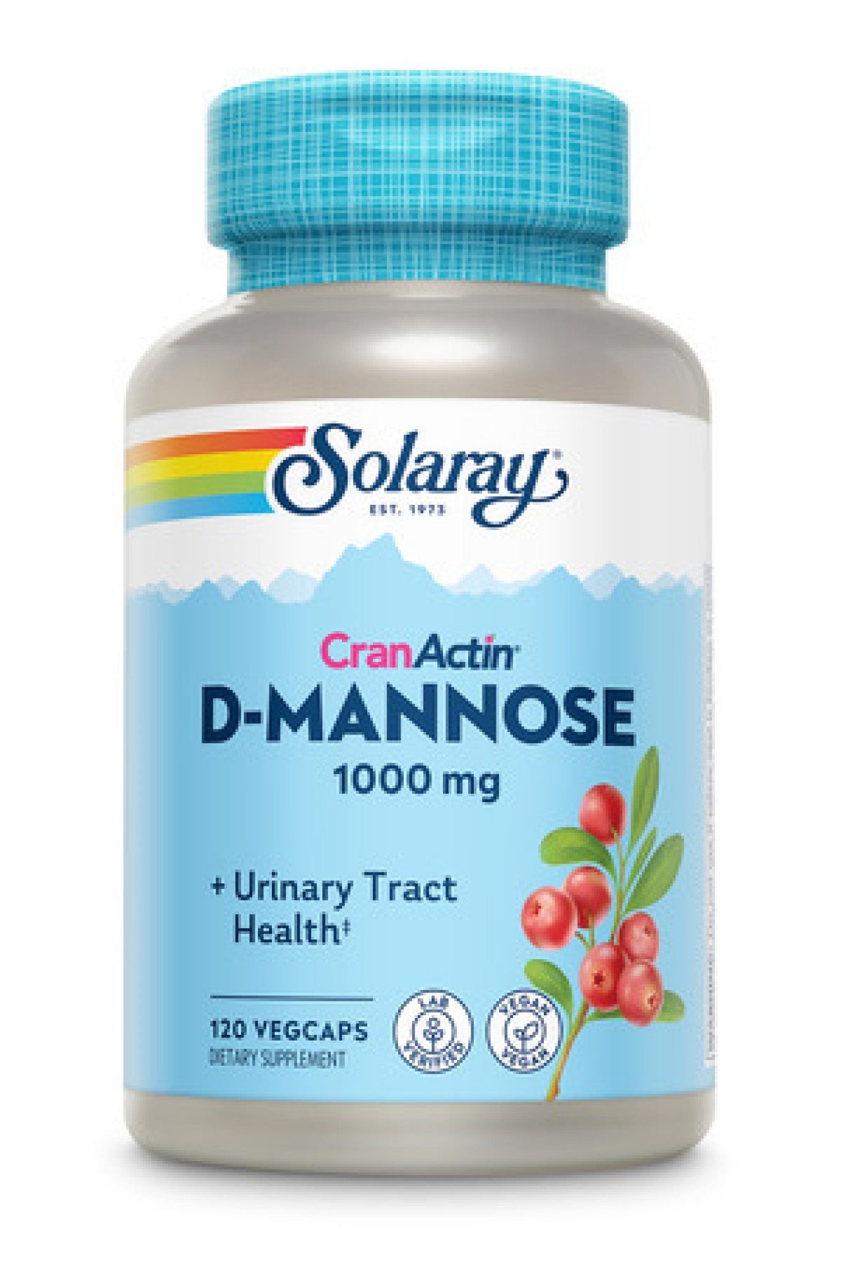 Solaray D-Mannose With CranActin 120 VegCap