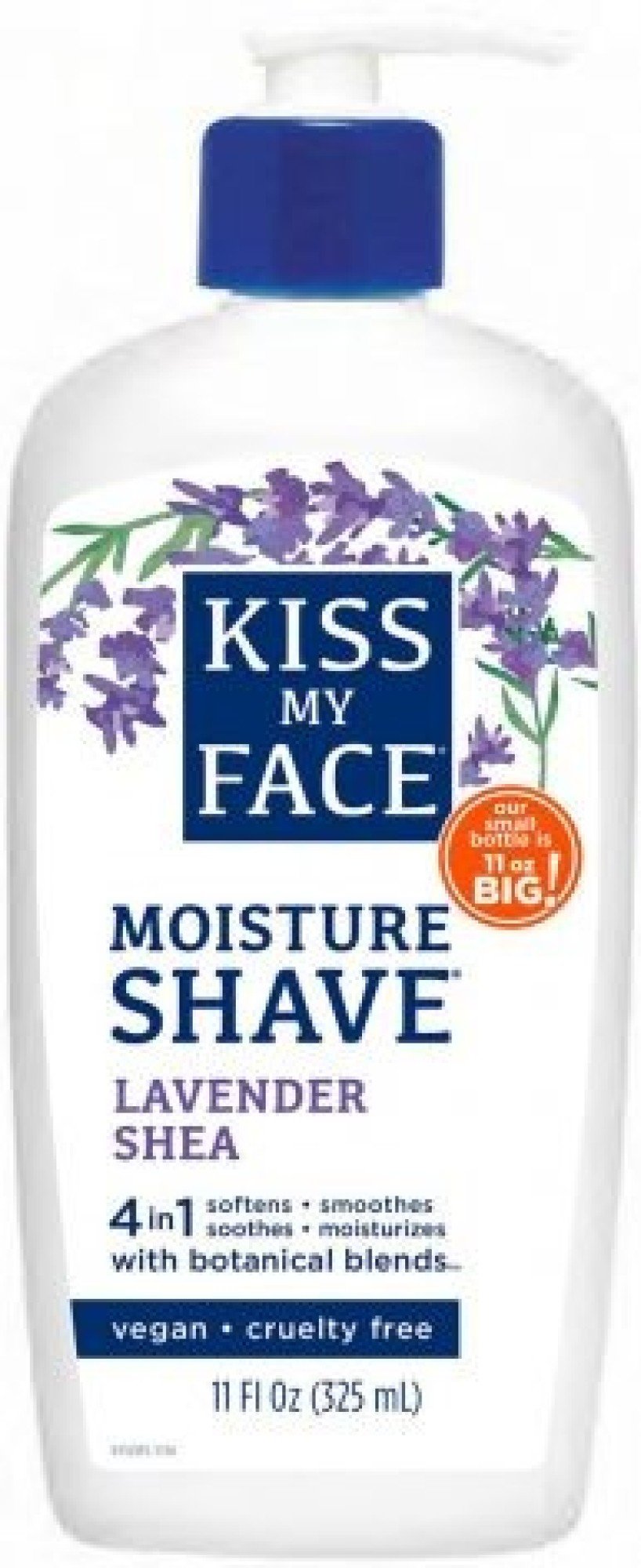 Kiss My Face Lavender & Shea Shaving Cream 4-in-1 11 oz Cream