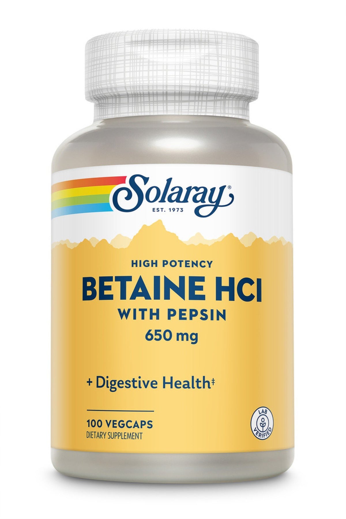 Solaray High Potency HCl With Pepsin 100 Capsule