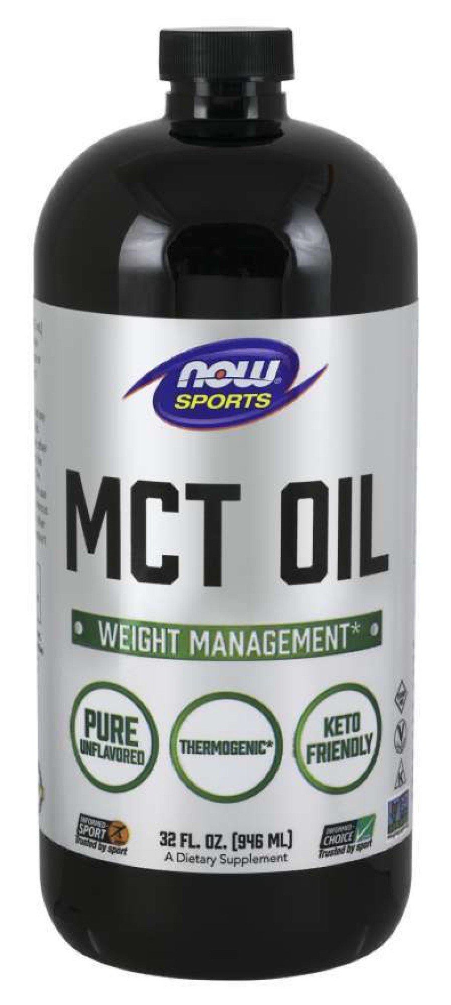 Now Foods MCT Oil, 100% Pure 32 oz Liquid