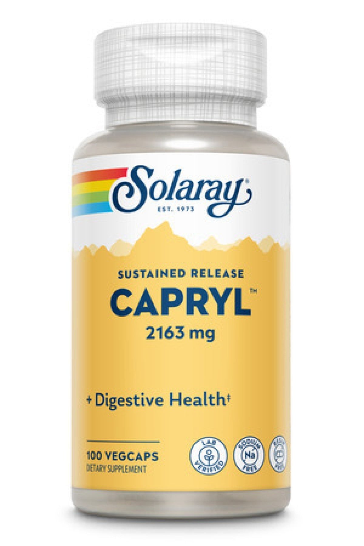 Solaray Capryl Sodium &amp; Resin Free 100 VegCaps