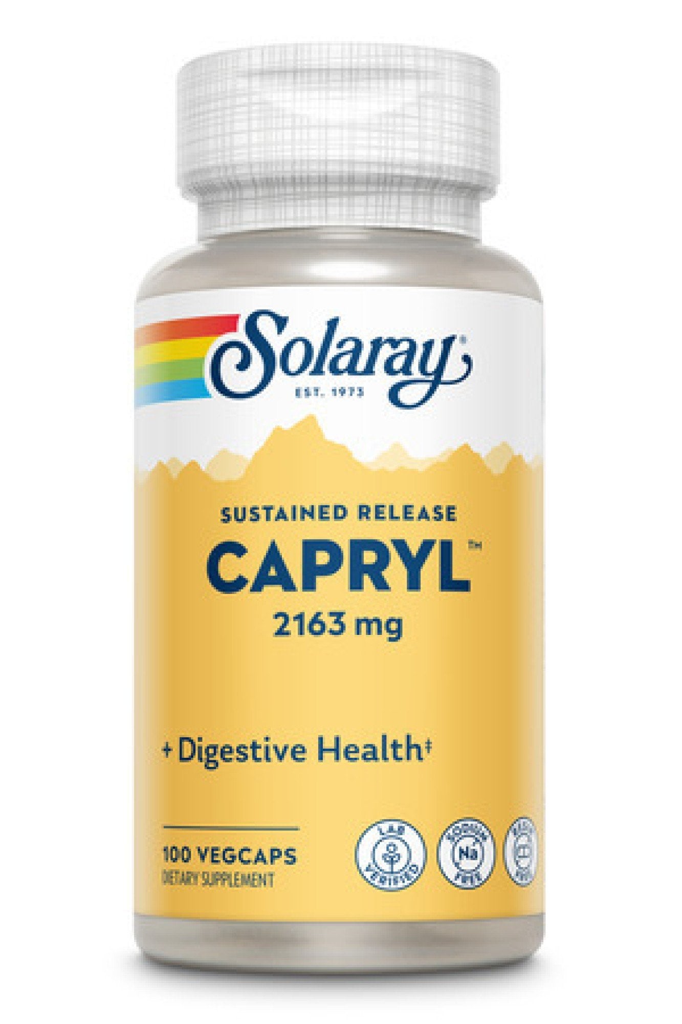 Solaray Capryl Sodium & Resin Free 100 VegCaps