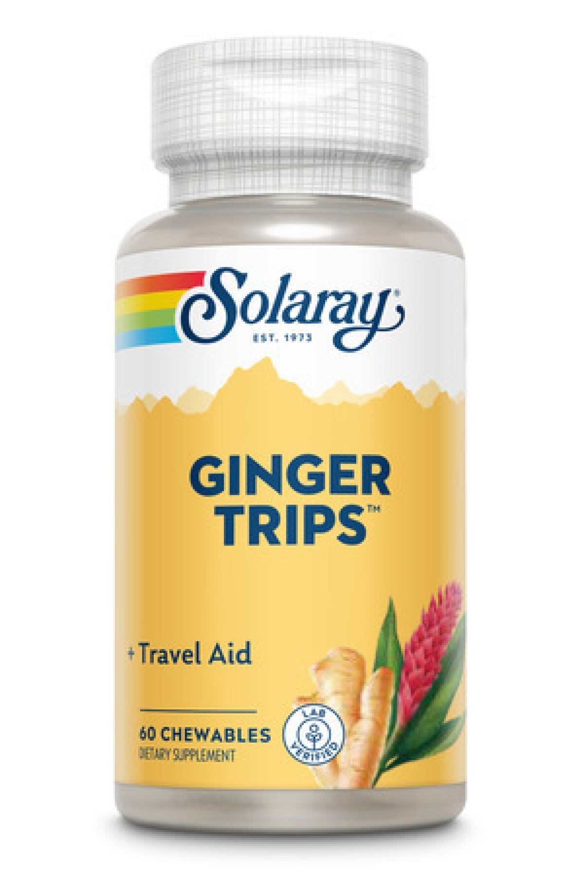 Solaray Ginger Trips Chewable 60 Chewable