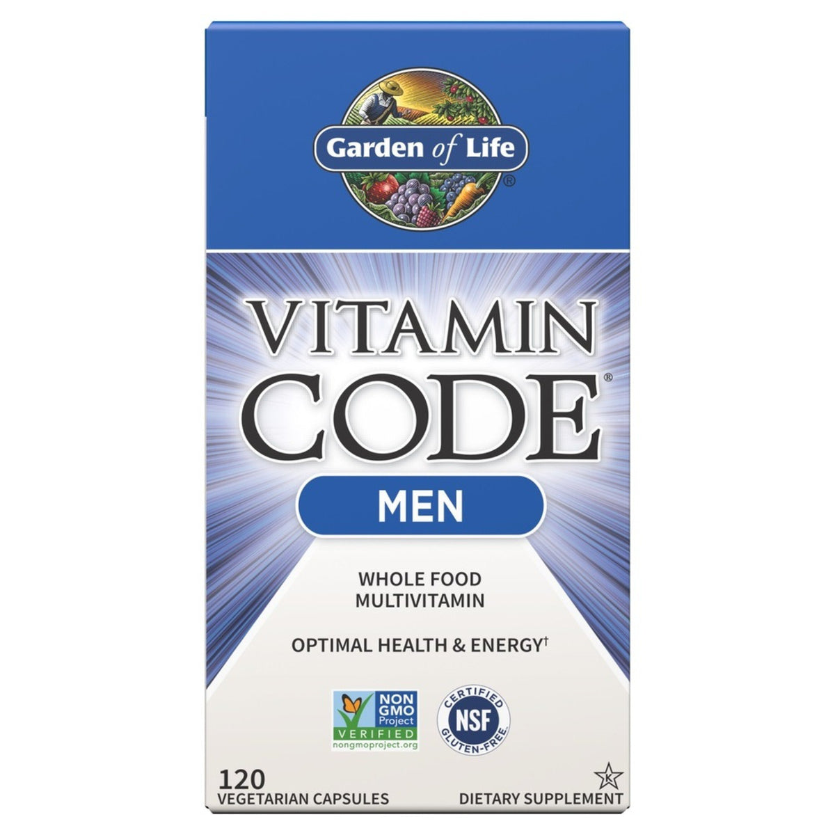 Garden of Life Vitamin Code Men's Multi 120 Capsule