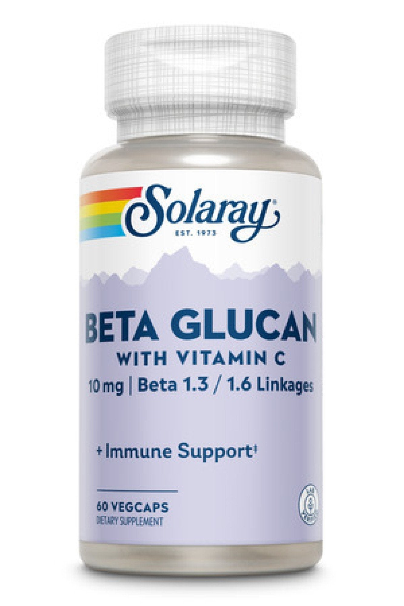 Solaray Beta Glucan with Vitamin C 10mg 60 VegCaps