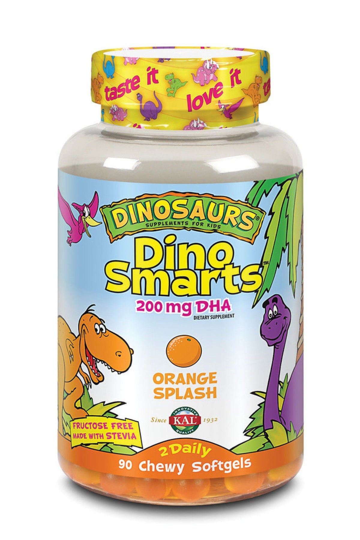 Kal Dino Smarts Orange Splash 90 Chewy Softgel