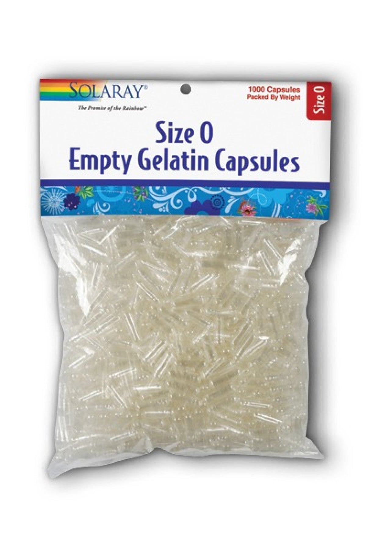 Solaray Empty Gelatin Capsules Size 0 1000 Capsule